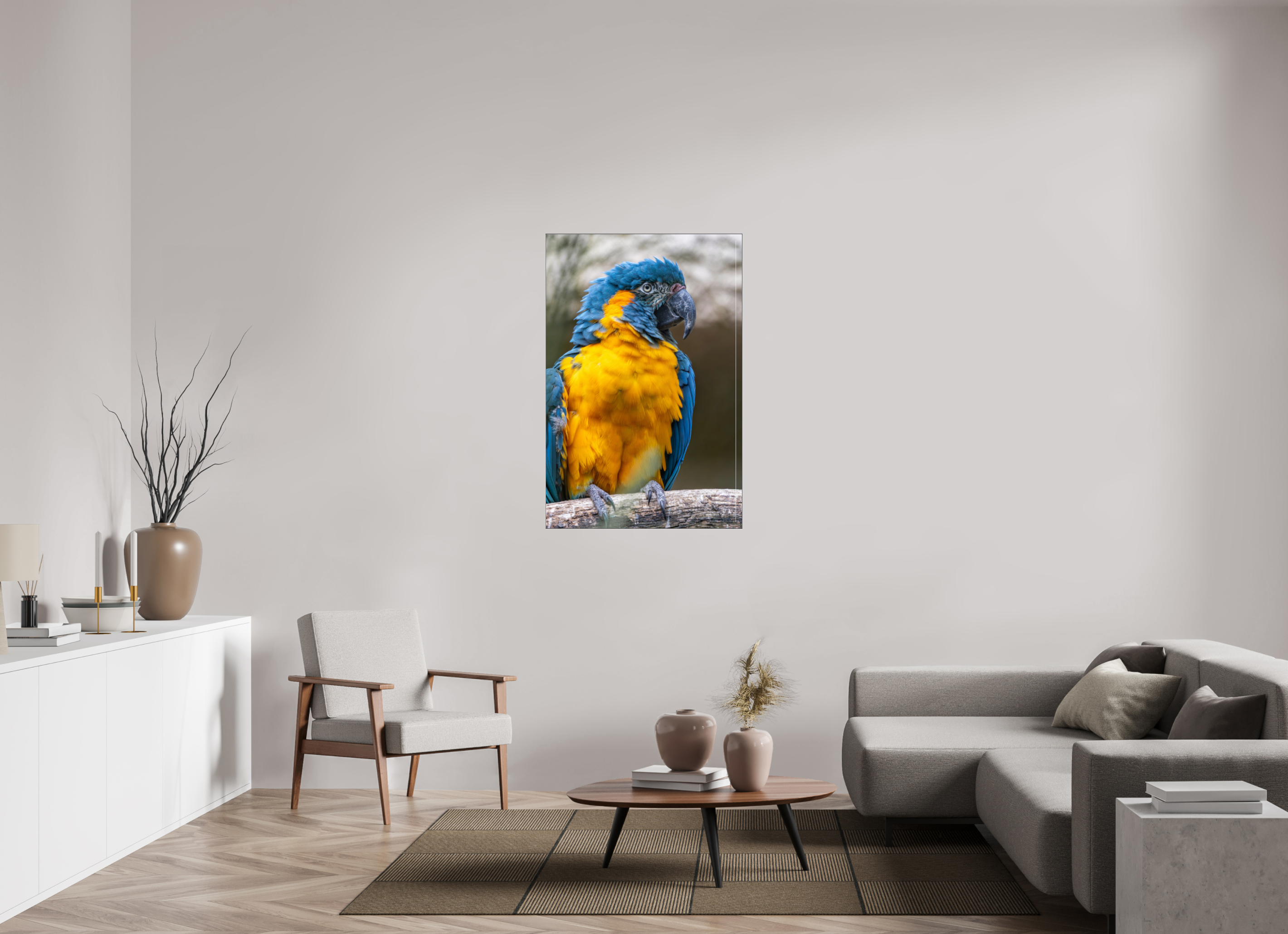 80 x 120 cm, Foto-Abzug hinter Acrylglas glänzend Azure Majesty