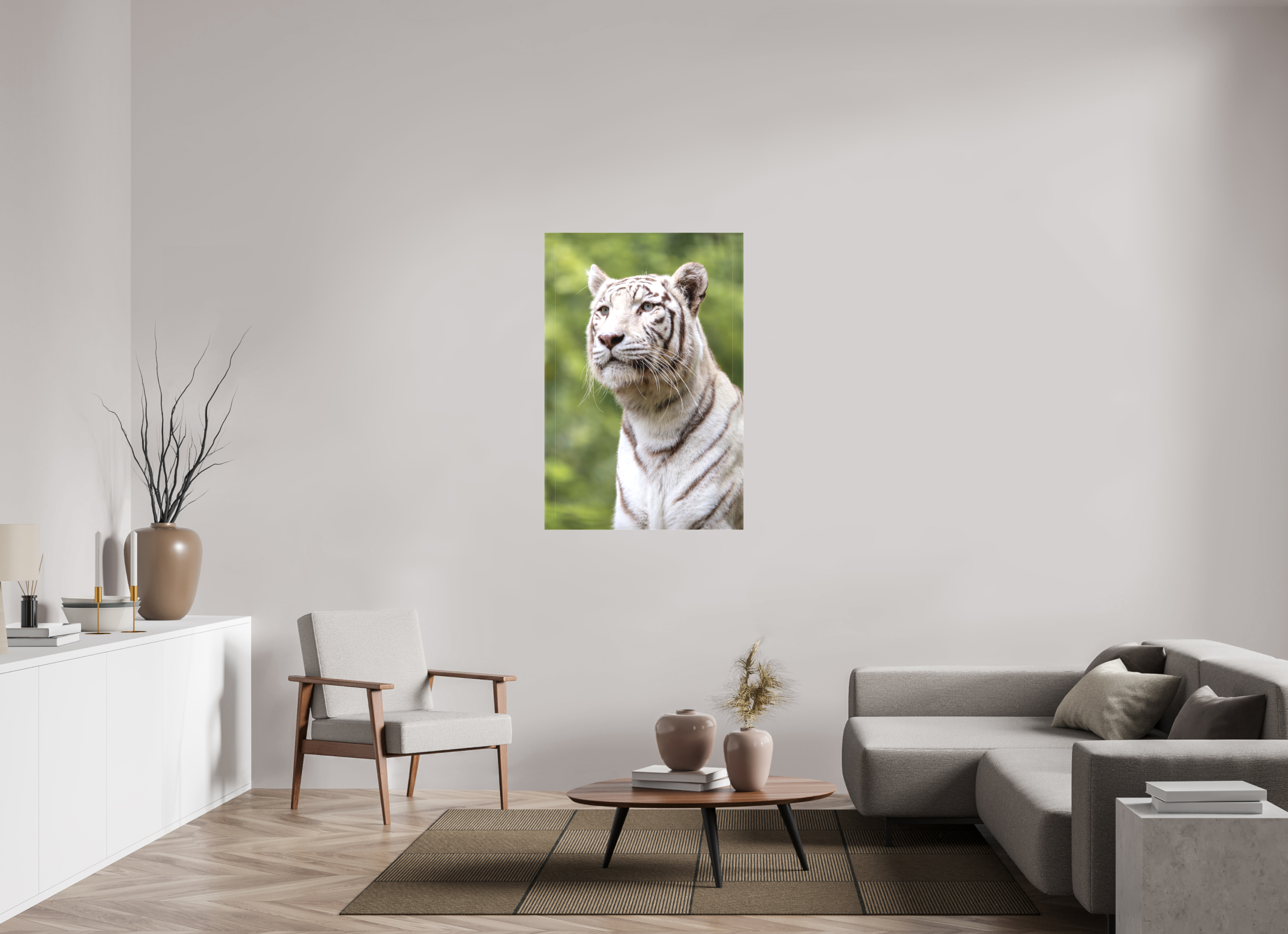 80 x 120 cm, Leinwand Gaze of the White King