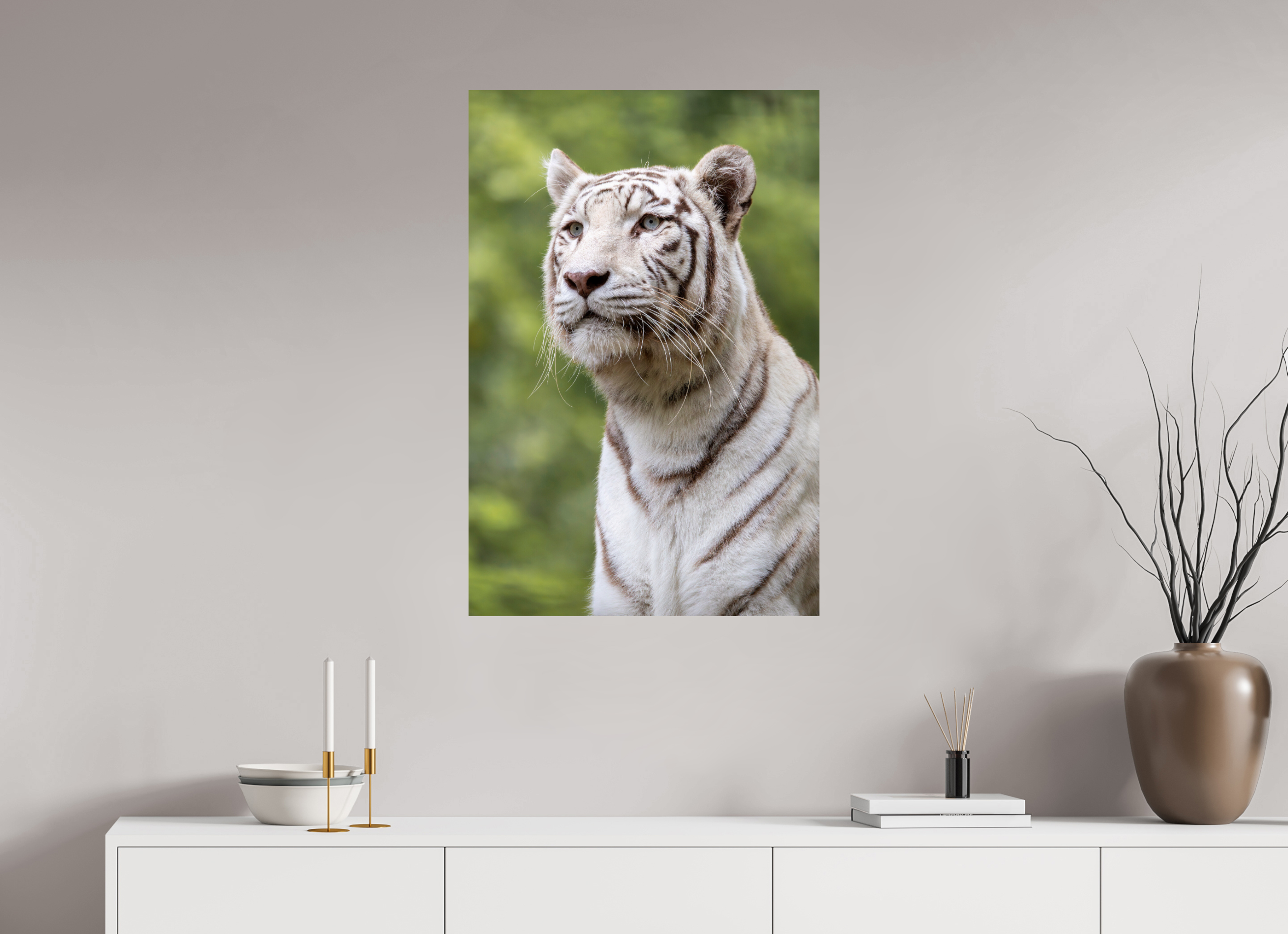 60 x 90 cm, Fine Art Print auf Alu-Dibond Gaze of the White King