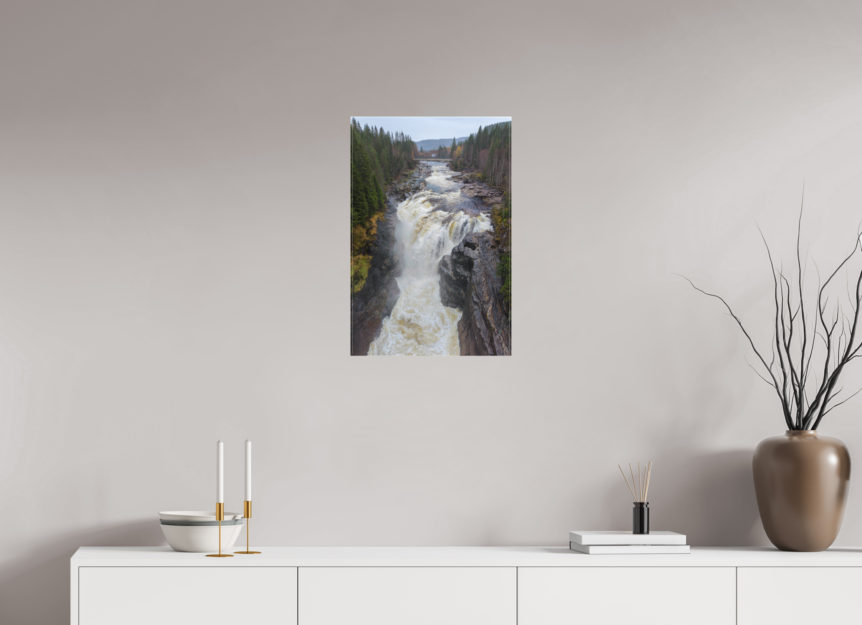 40 x 60 cm, Leinwand Forest Falls