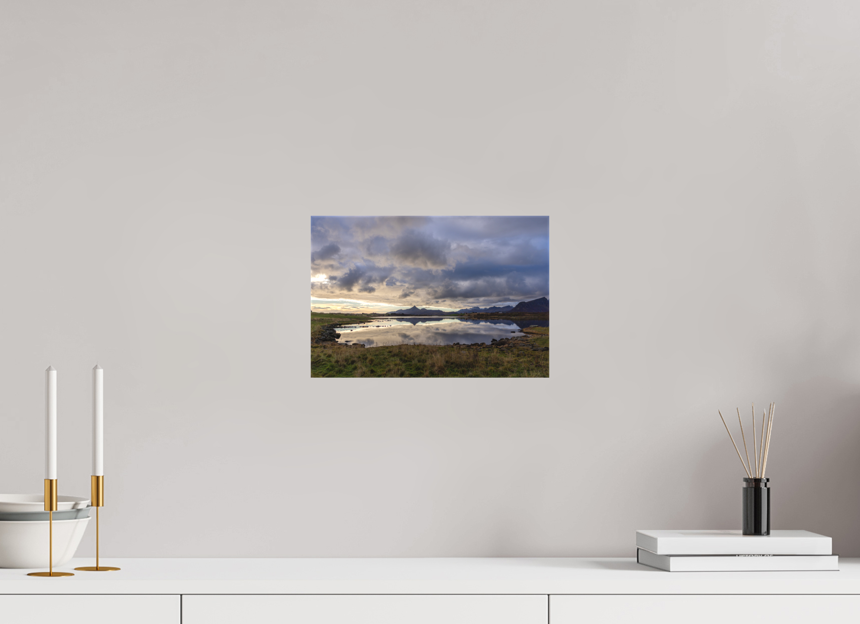 30 x 20 cm, Leinwand Twilight Reflection