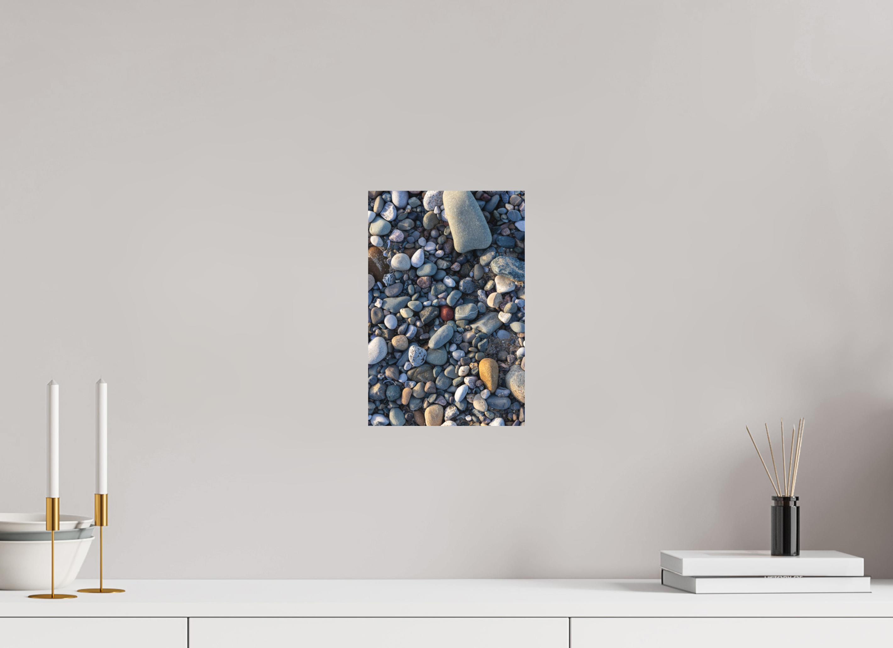 20 x 30 cm, Fine-Art Print Matt Shore of Stones