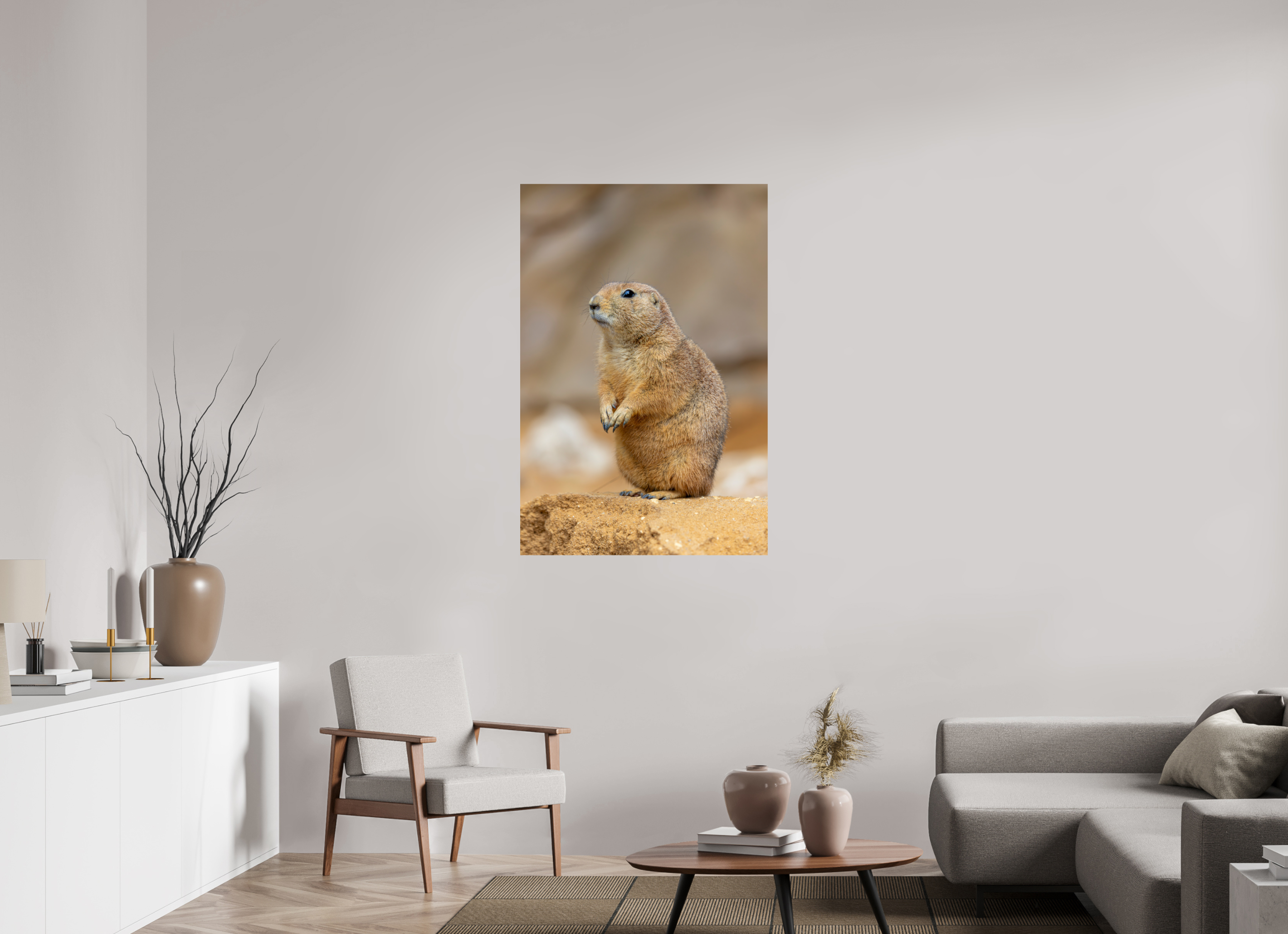 80 x 120 cm, Fine Art Print auf Alu-Dibond Standing Watch