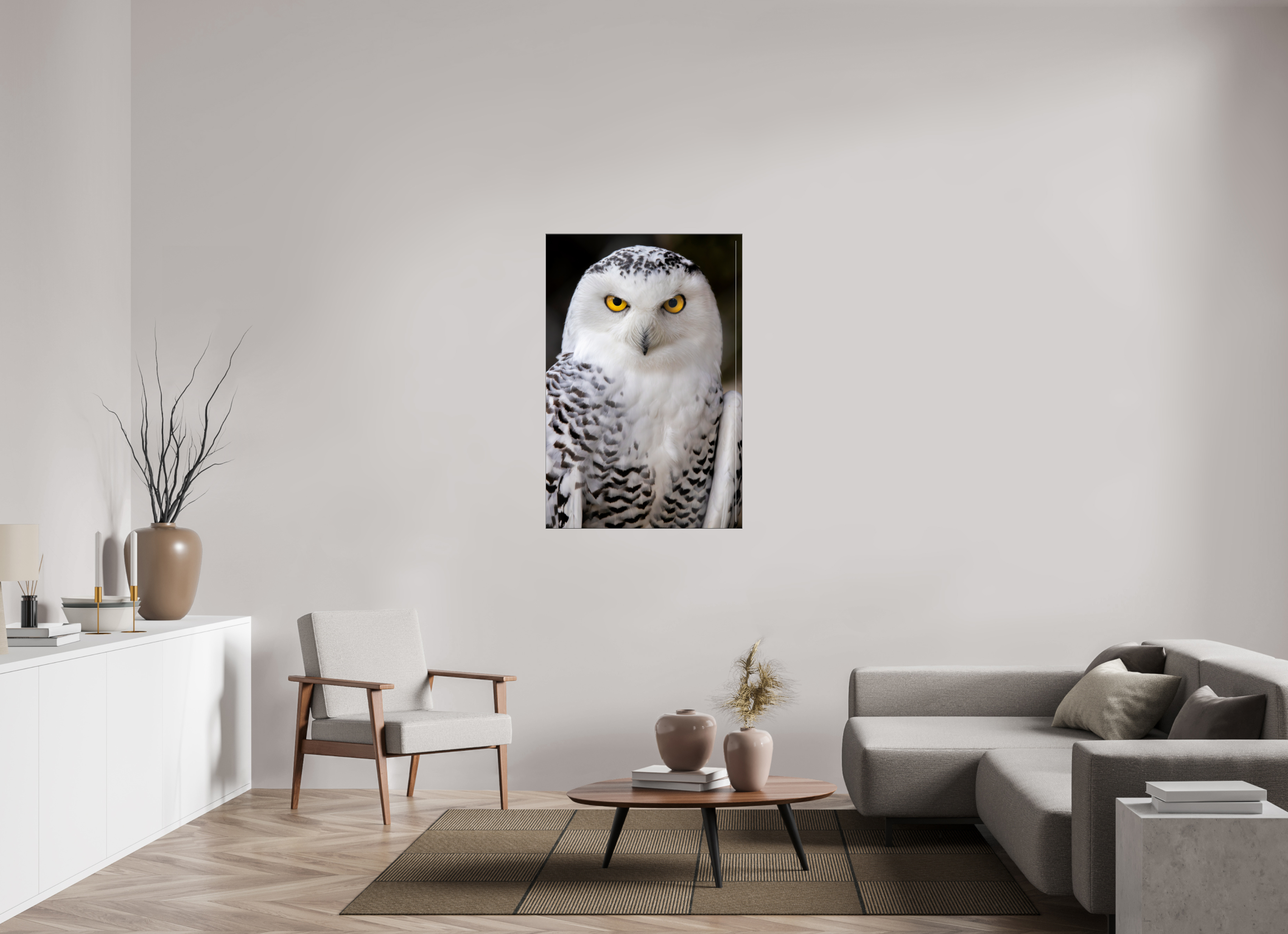 80 x 120 cm, Foto-Abzug hinter Acrylglas glänzend Arctic Stare