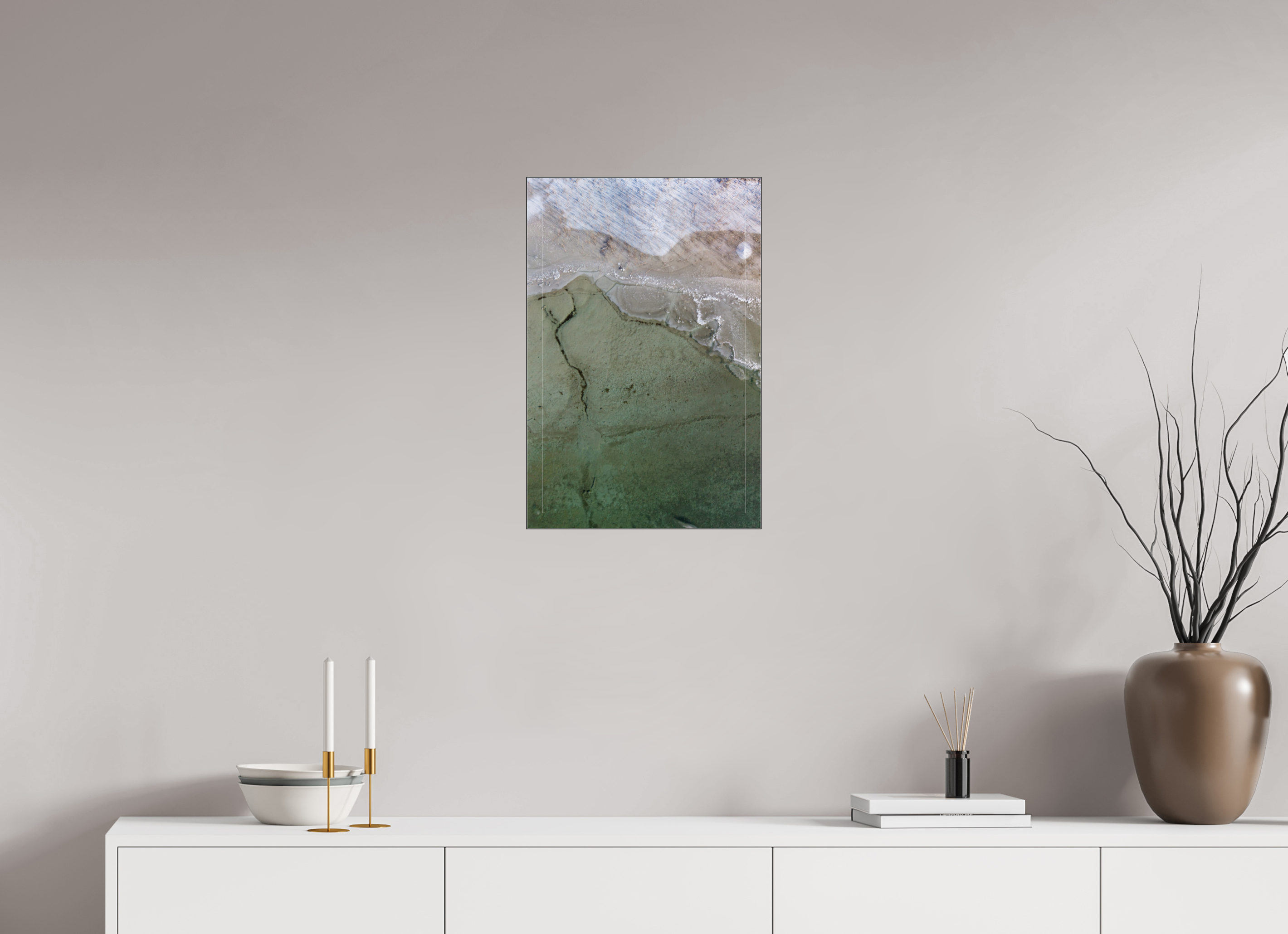 40 x 60 cm, Foto-Abzug hinter Acrylglas glänzend Shades of Cold