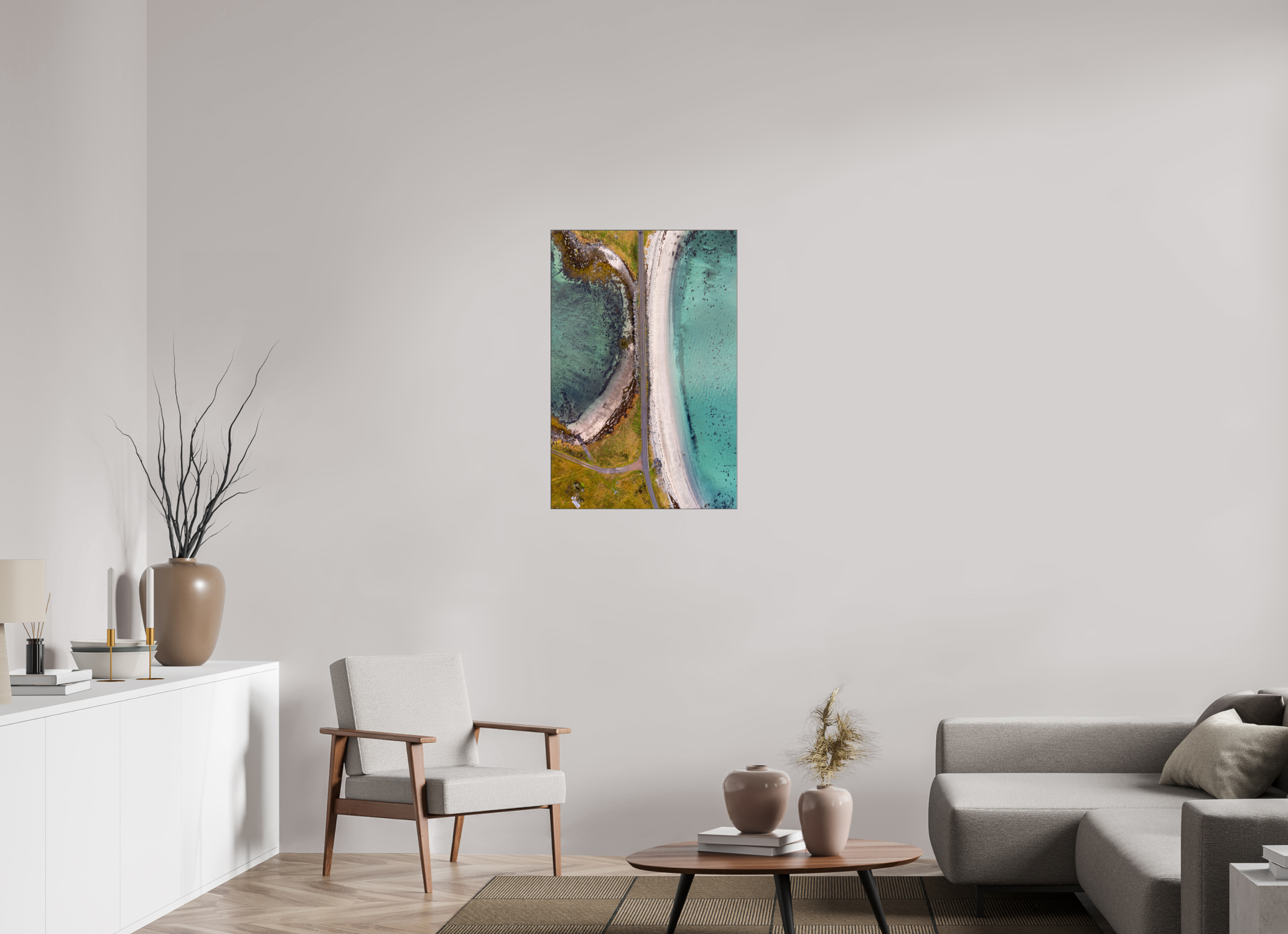 60 x 90 cm, Foto-Abzug hinter Acrylglas glänzend Between the Bays