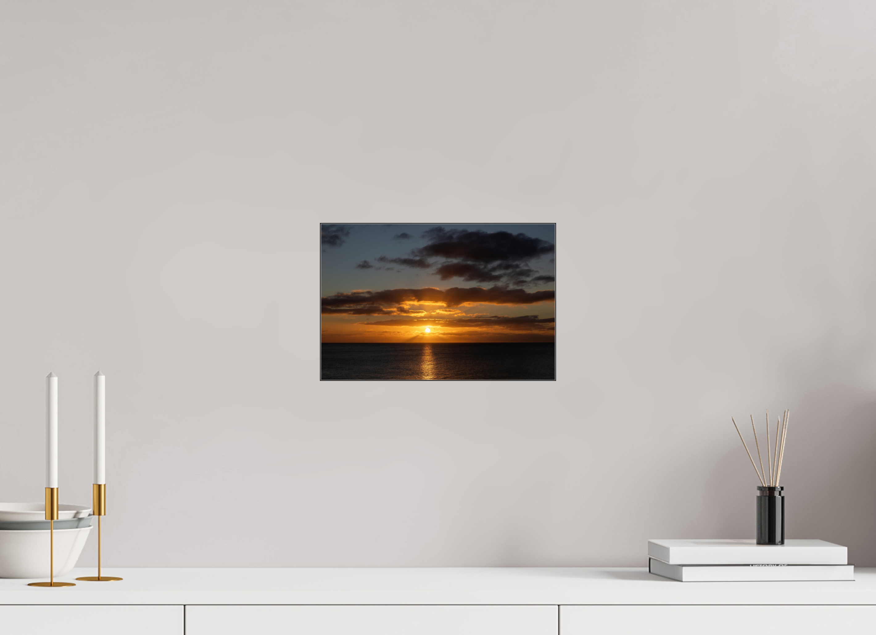 30 x 20 cm, Foto-Abzug hinter Acrylglas glänzend Celtic Sunset