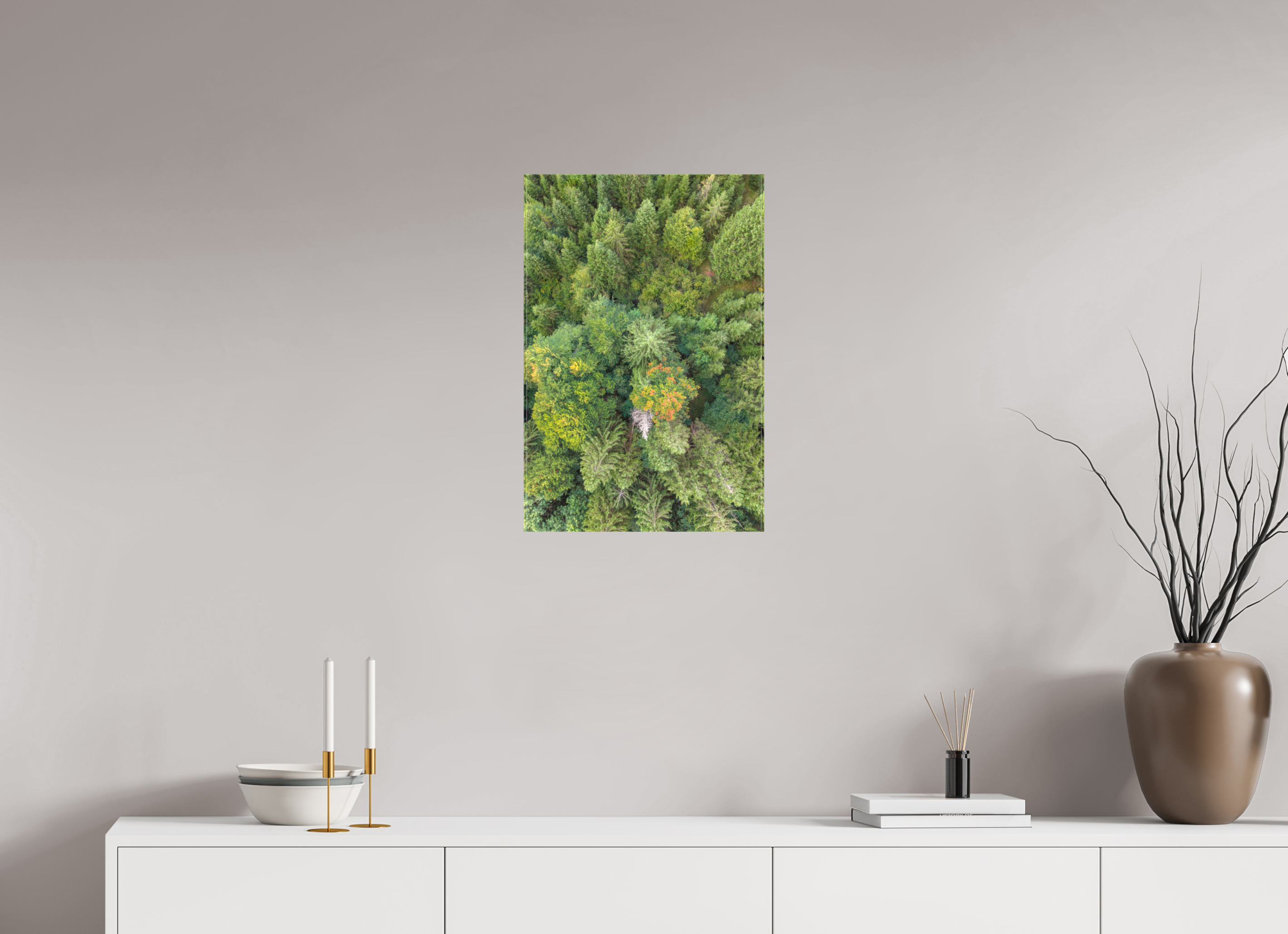 40 x 60 cm, Leinwand Vertical Pines