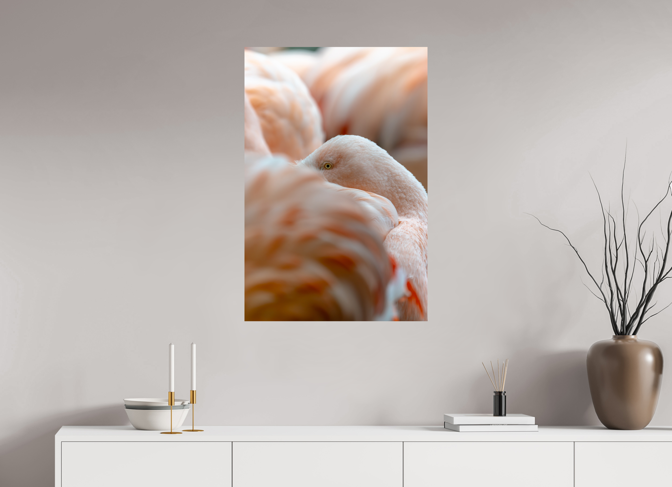 60 x 90 cm, Fine Art Print auf Alu-Dibond Among the Flock