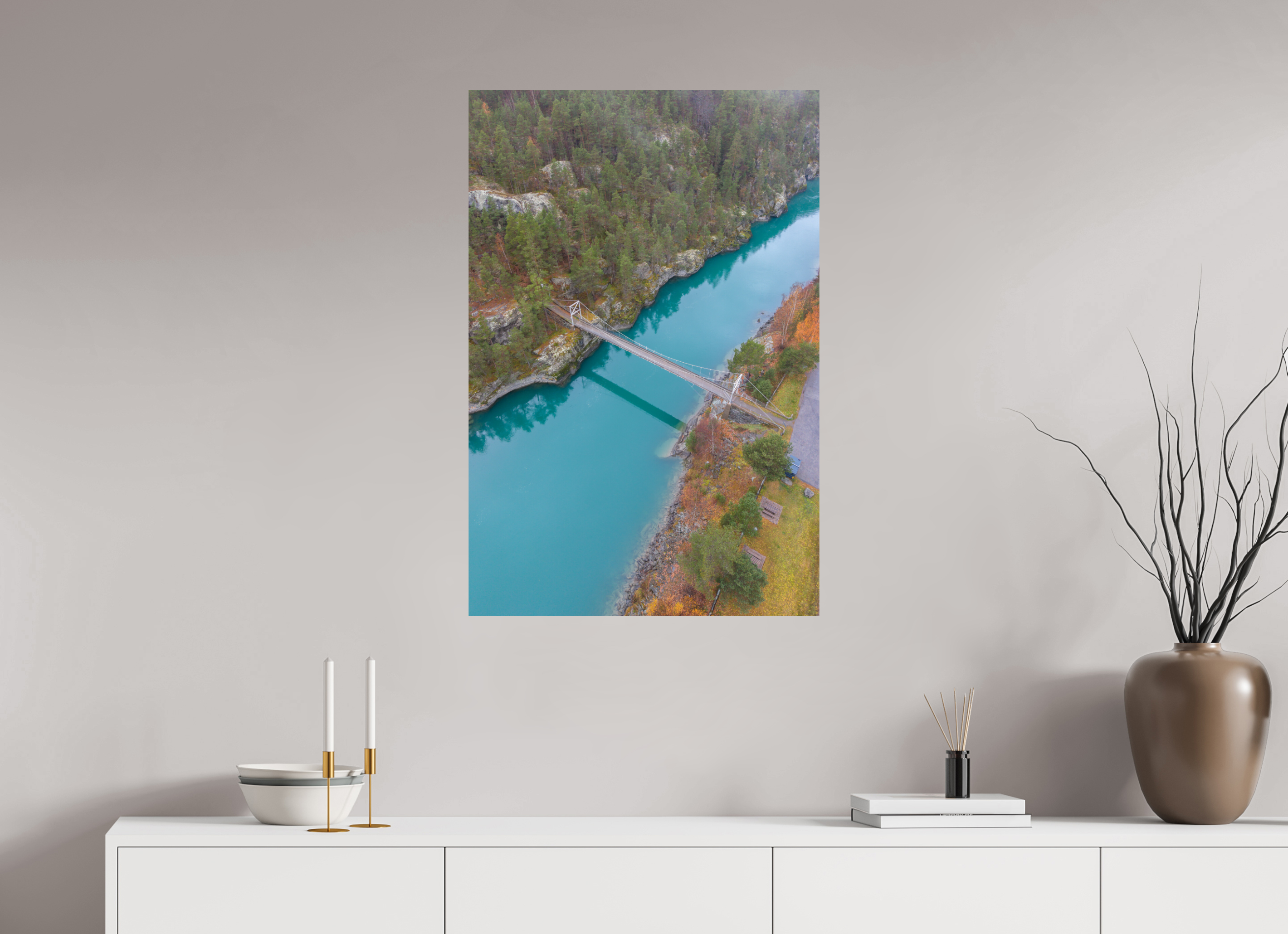 60 x 90 cm, Fine Art Print auf Alu-Dibond Suspended Harmony