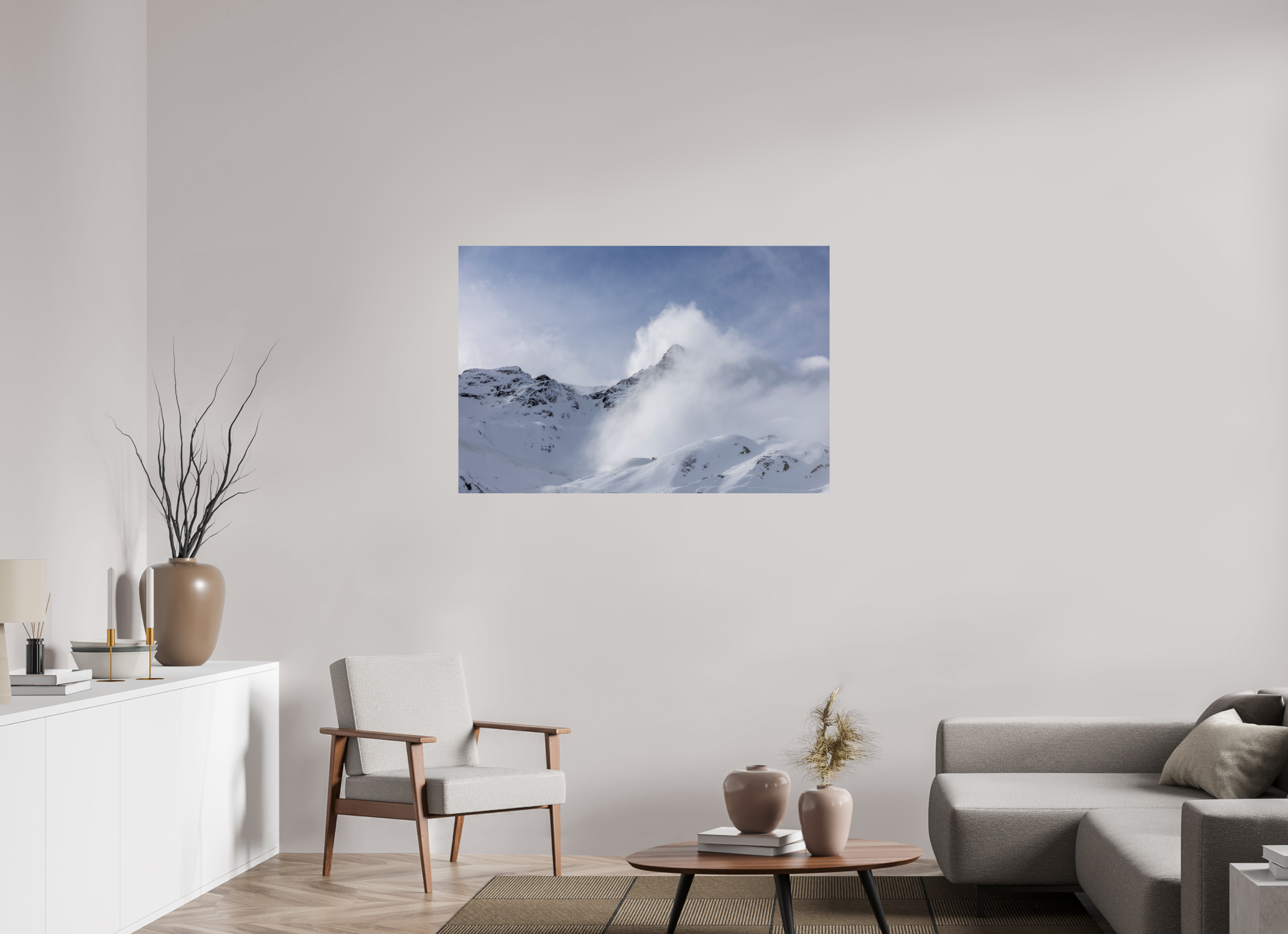 120 x 80 cm, Fine Art Print auf Alu-Dibond Summit Drift