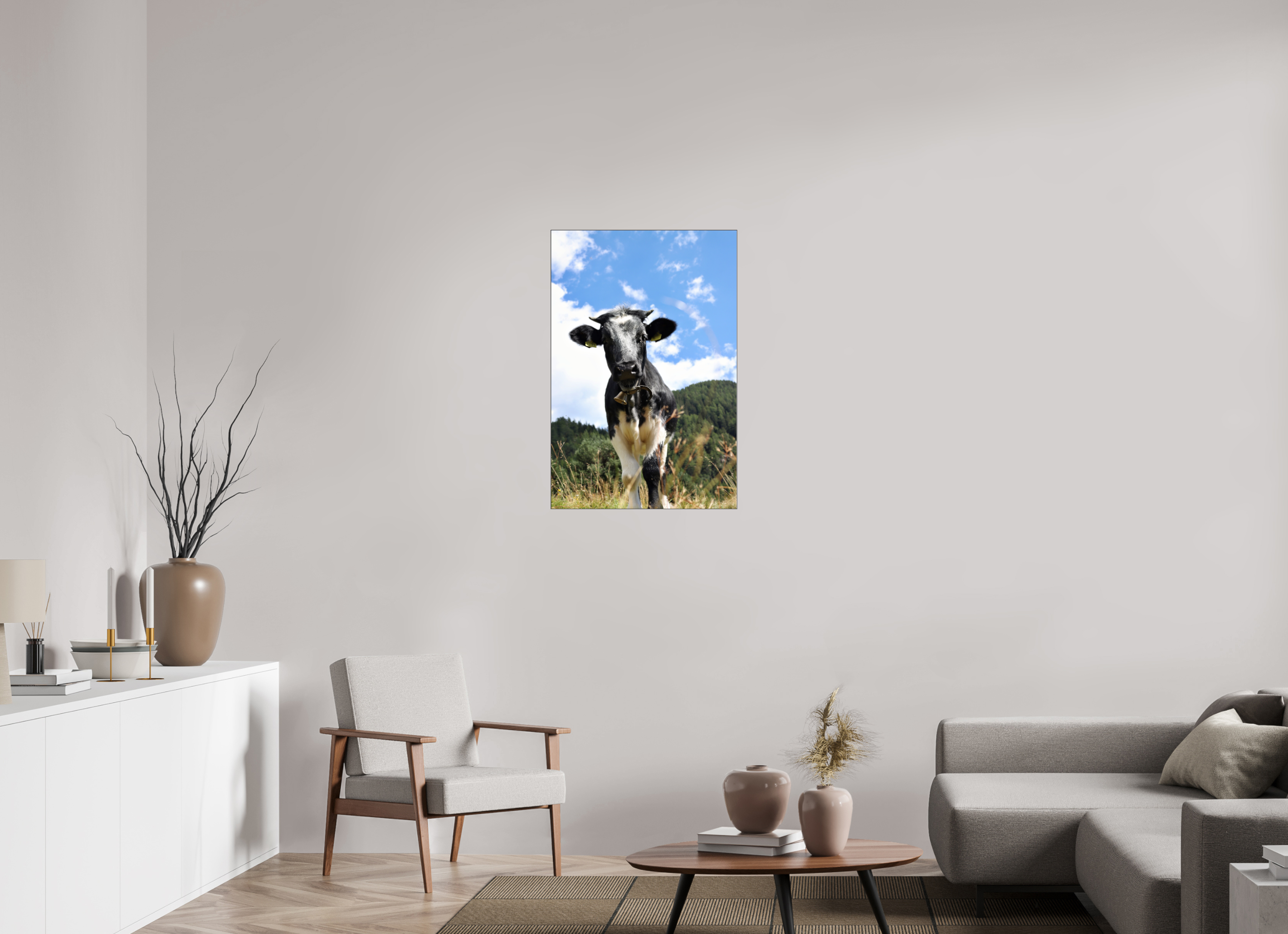 60 x 90 cm, Foto-Abzug hinter Acrylglas glänzend Field Perspective