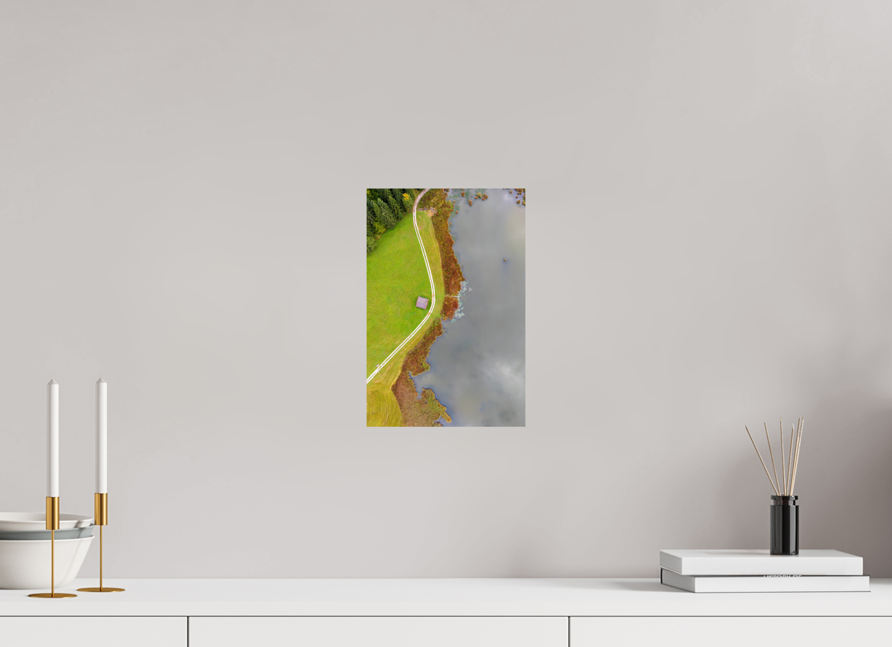 20 x 30 cm, Fine Art Print auf Alu-Dibond Lines of Tranquility