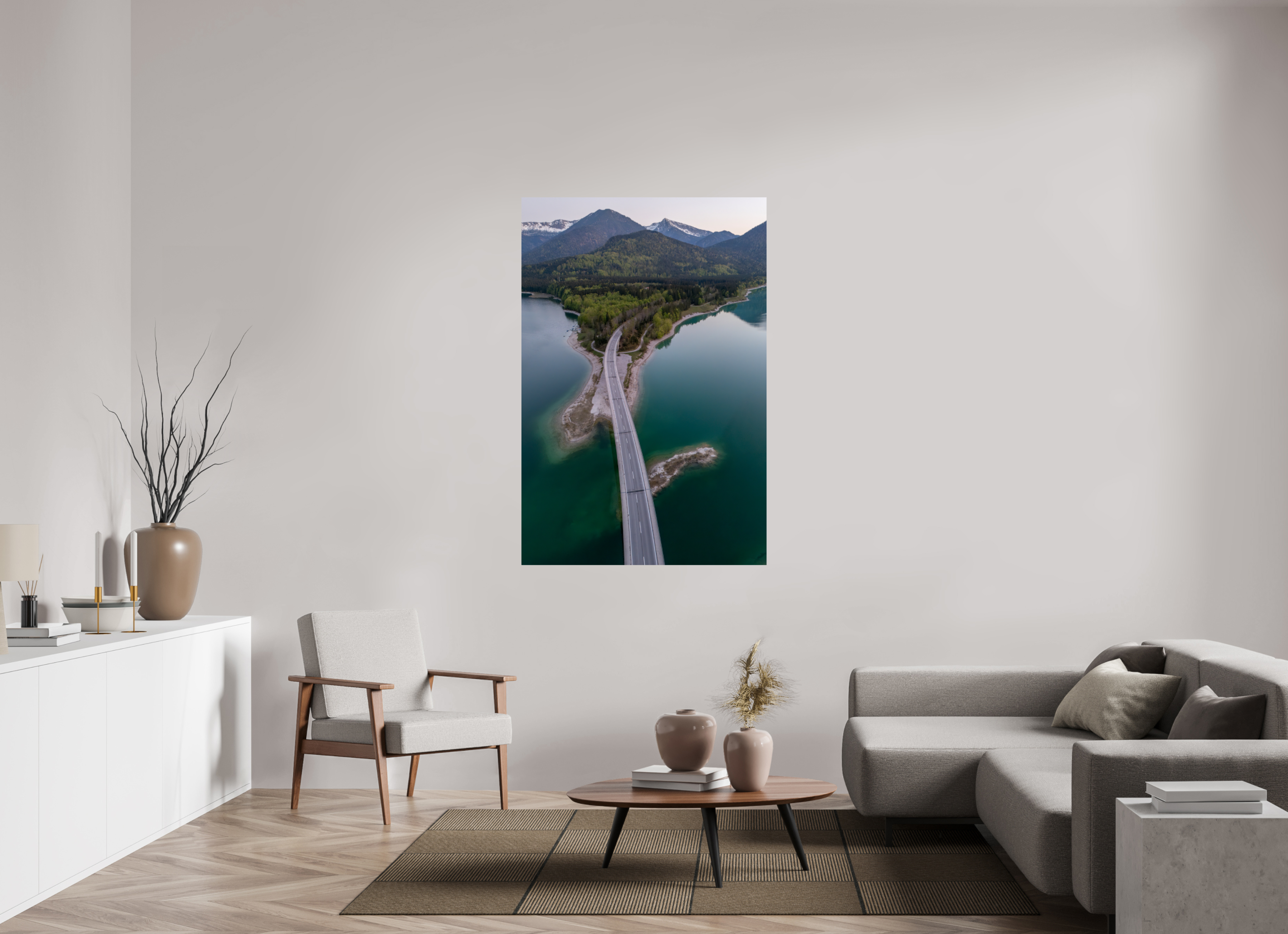100 x 150 cm, Fine Art Print auf Alu-Dibond Bridge to Serenity