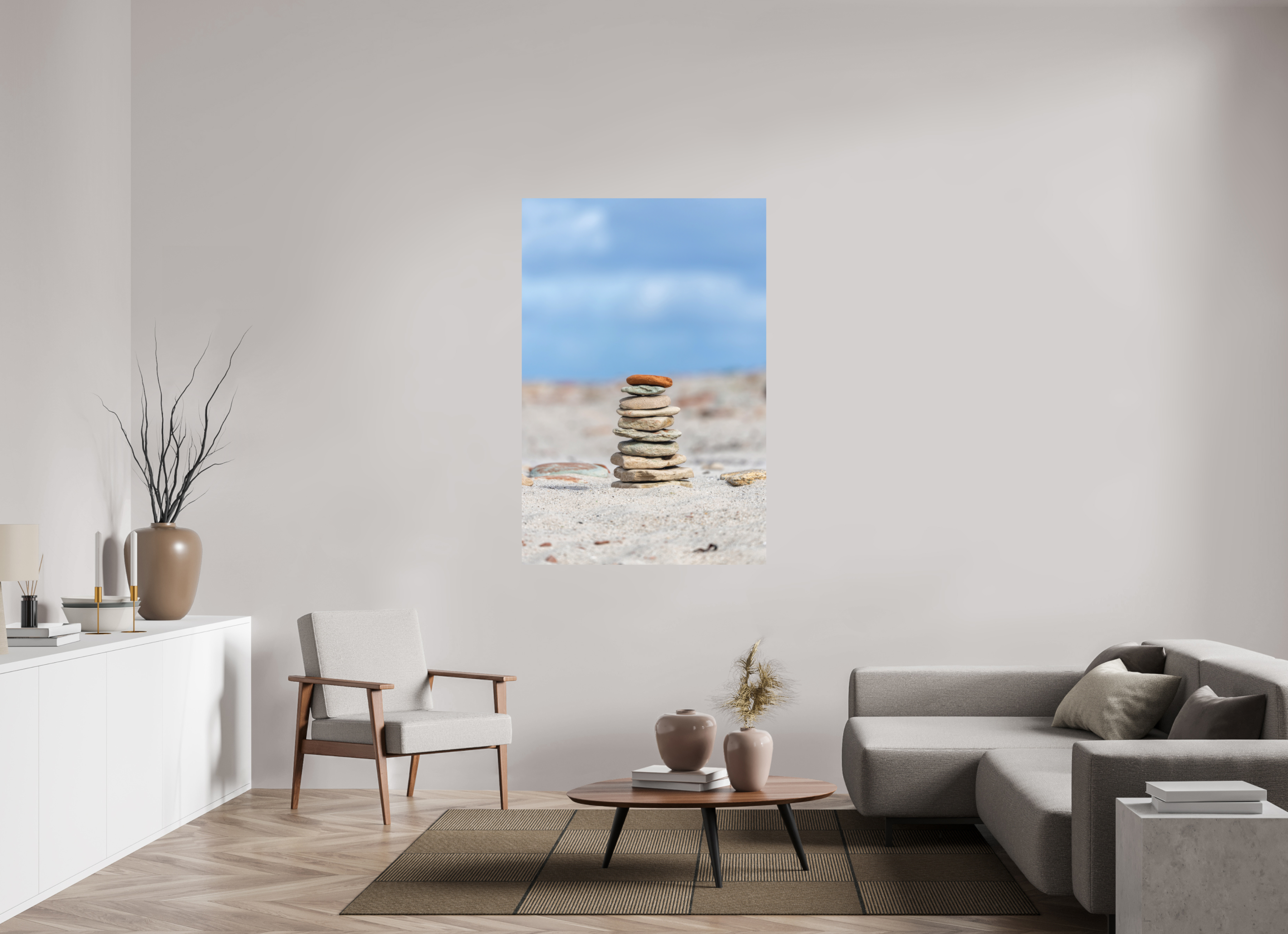 100 x 150 cm, Fine-Art Print Matt Stones of Serenity