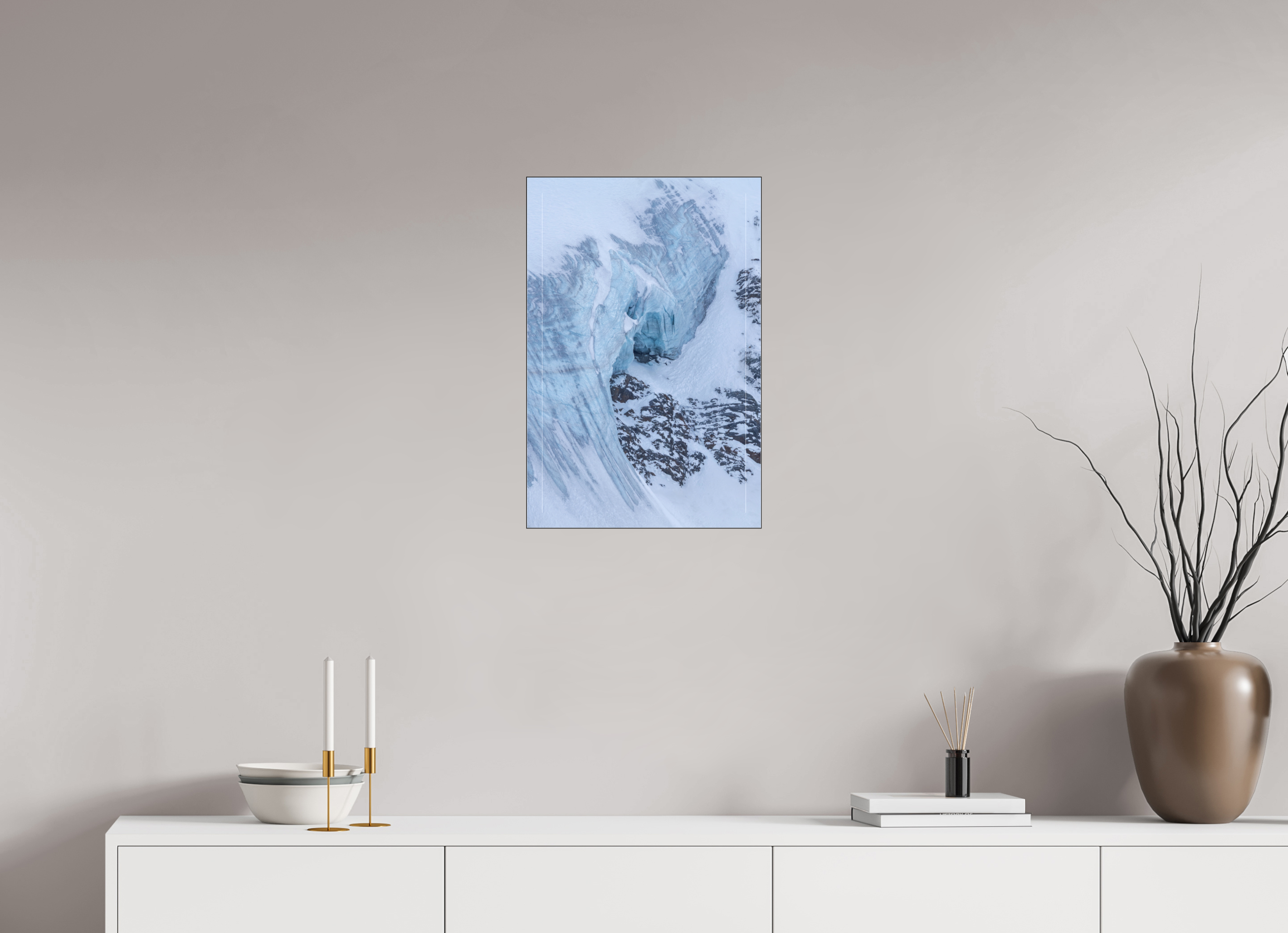 40 x 60 cm, Foto-Abzug hinter Acrylglas glänzend Eternal Ice