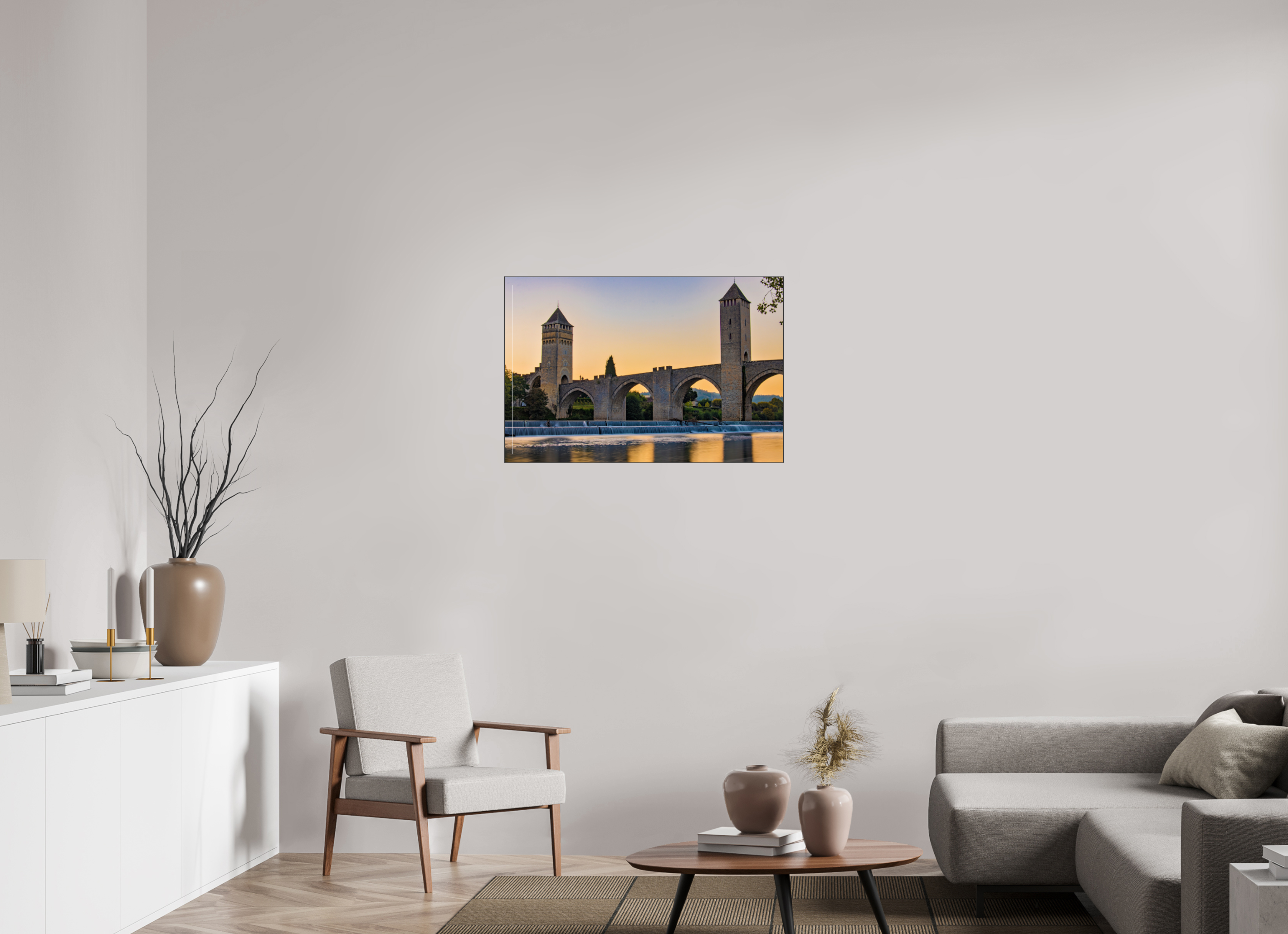 90 x 60 cm, Foto-Abzug hinter Acrylglas glänzend Golden Arch