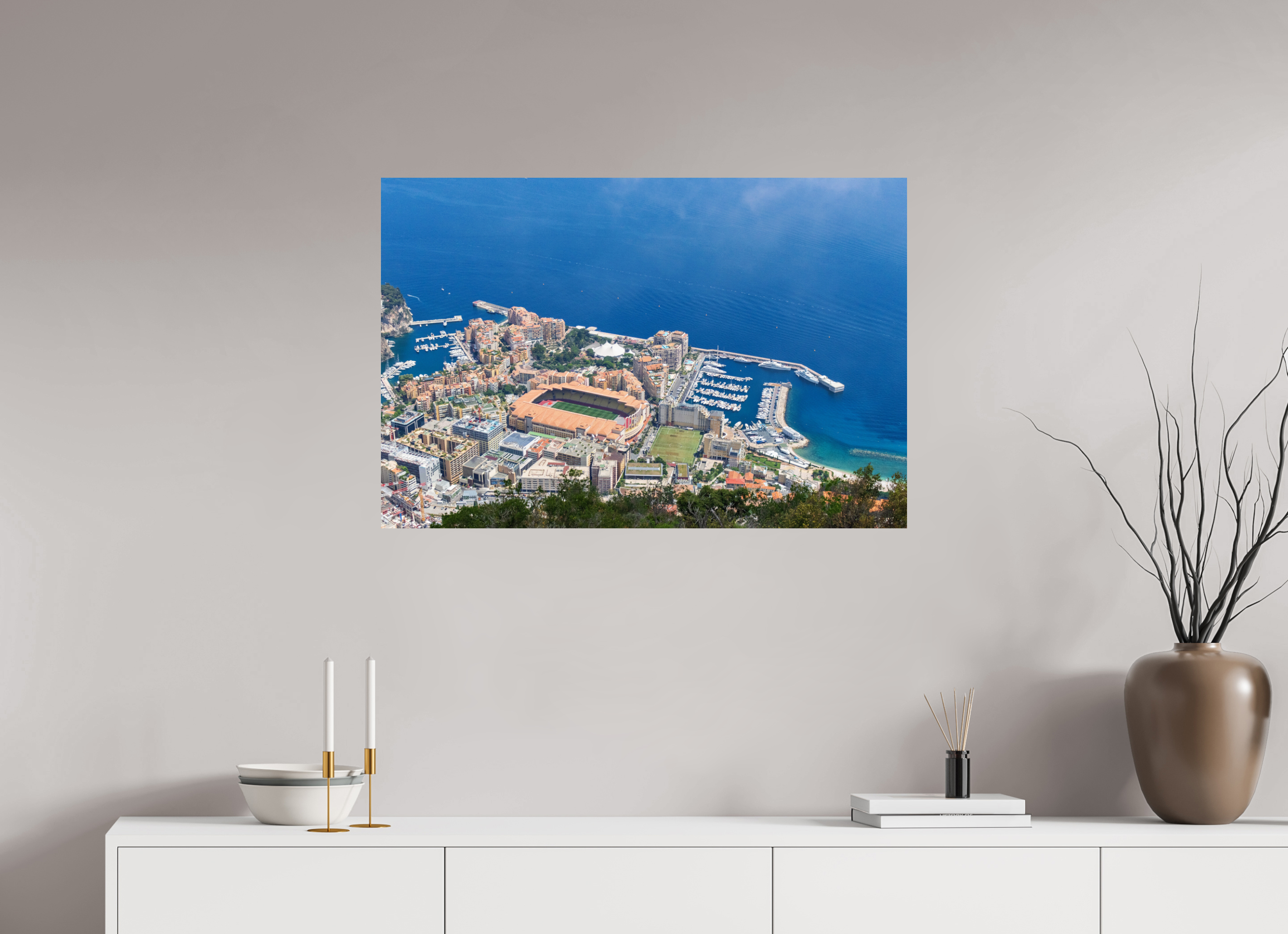 90 x 60 cm, Fine Art Print auf Alu-Dibond City by the Sea