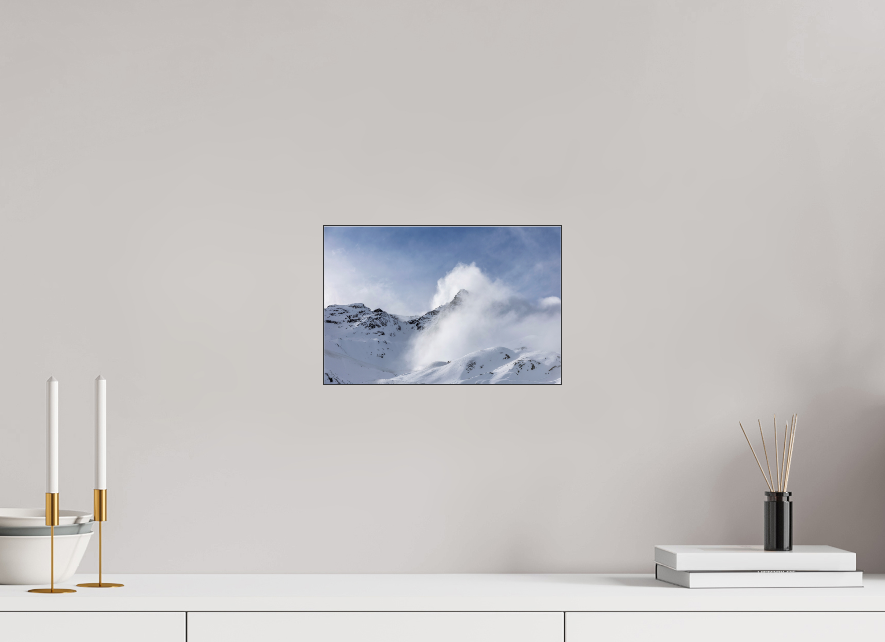 30 x 20 cm, Foto-Abzug hinter Acrylglas glänzend Summit Drift