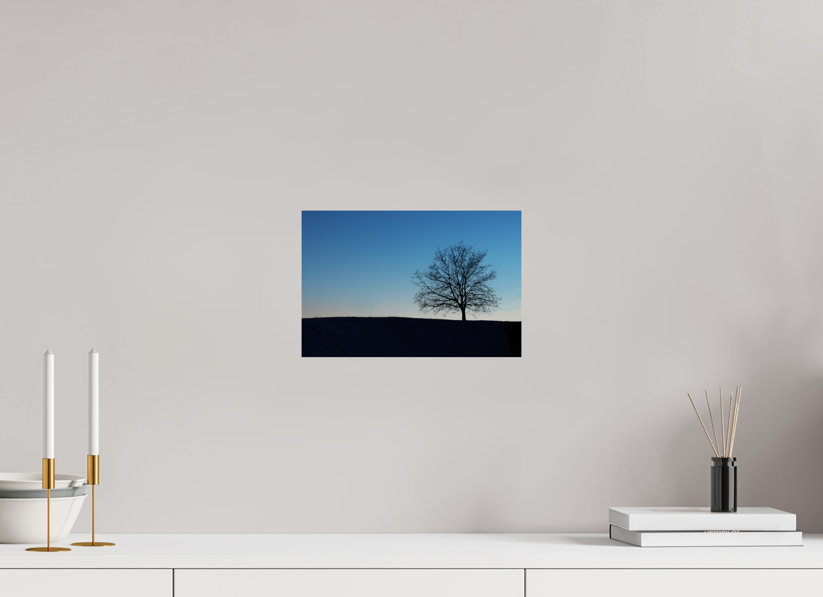30 x 20 cm, Fine Art Print auf Alu-Dibond Lonely Tree