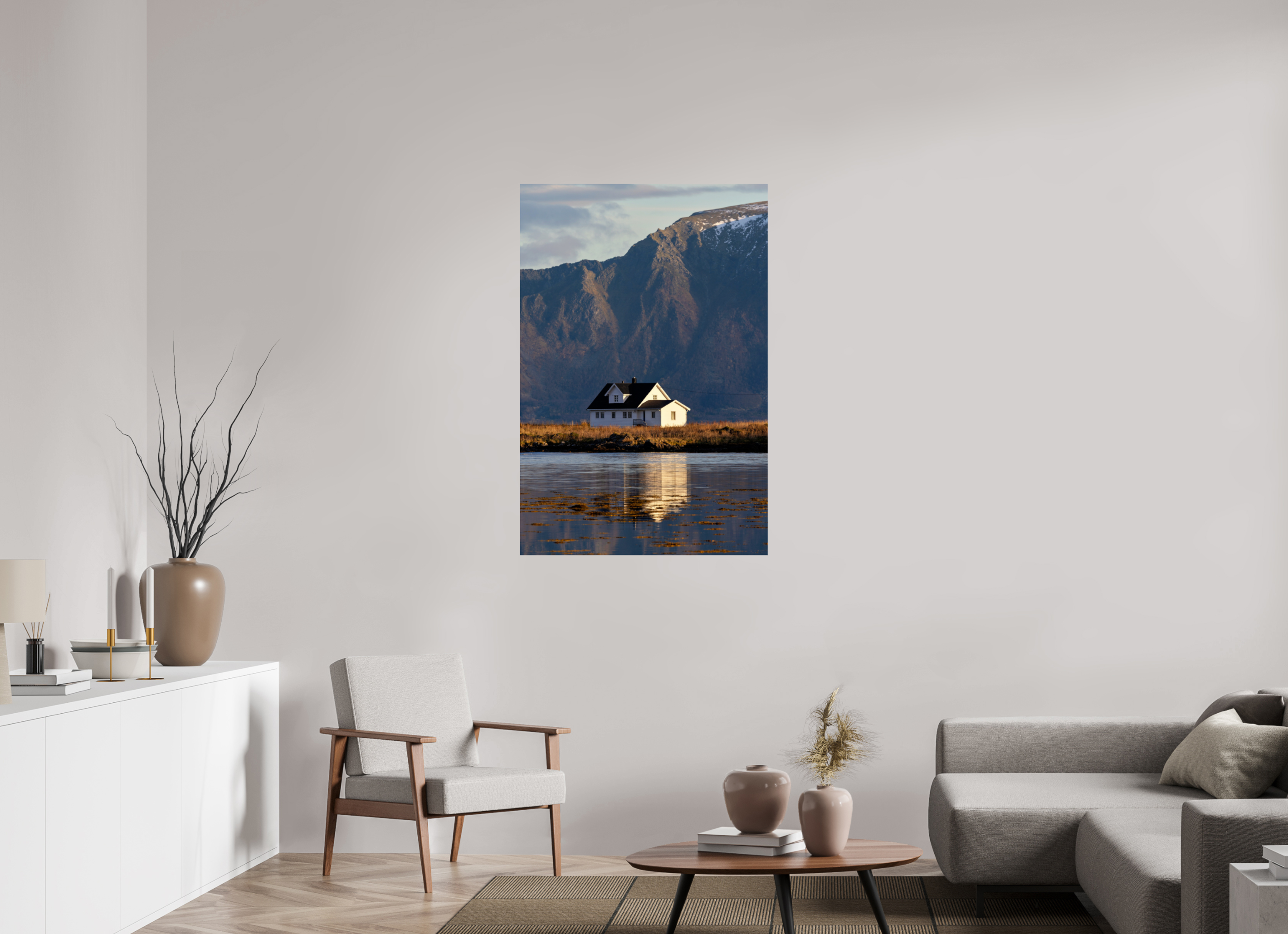 80 x 120 cm, Fine Art Print auf Alu-Dibond House by the Sea