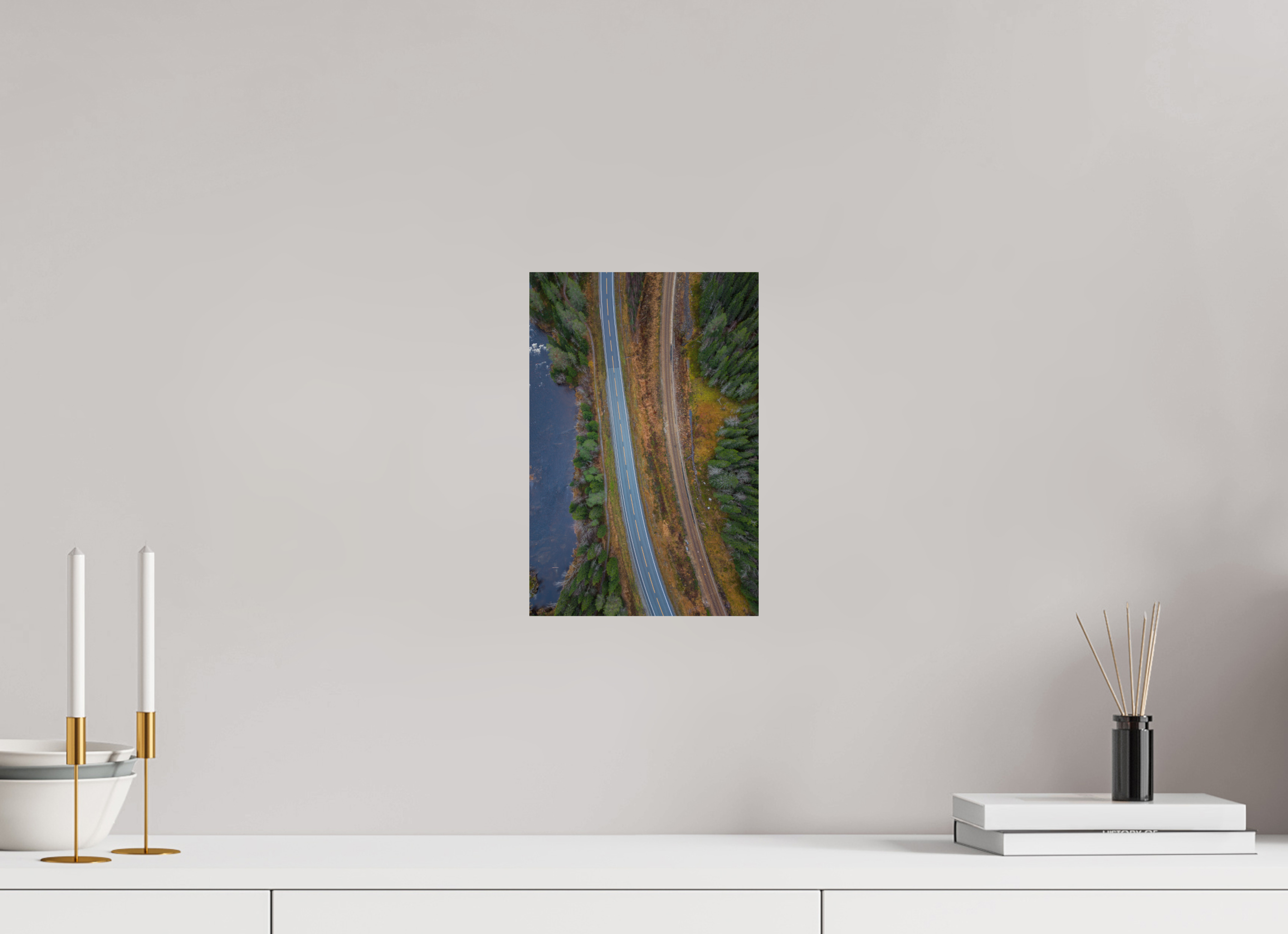 20 x 30 cm, Fine Art Print auf Alu-Dibond Leading Lines