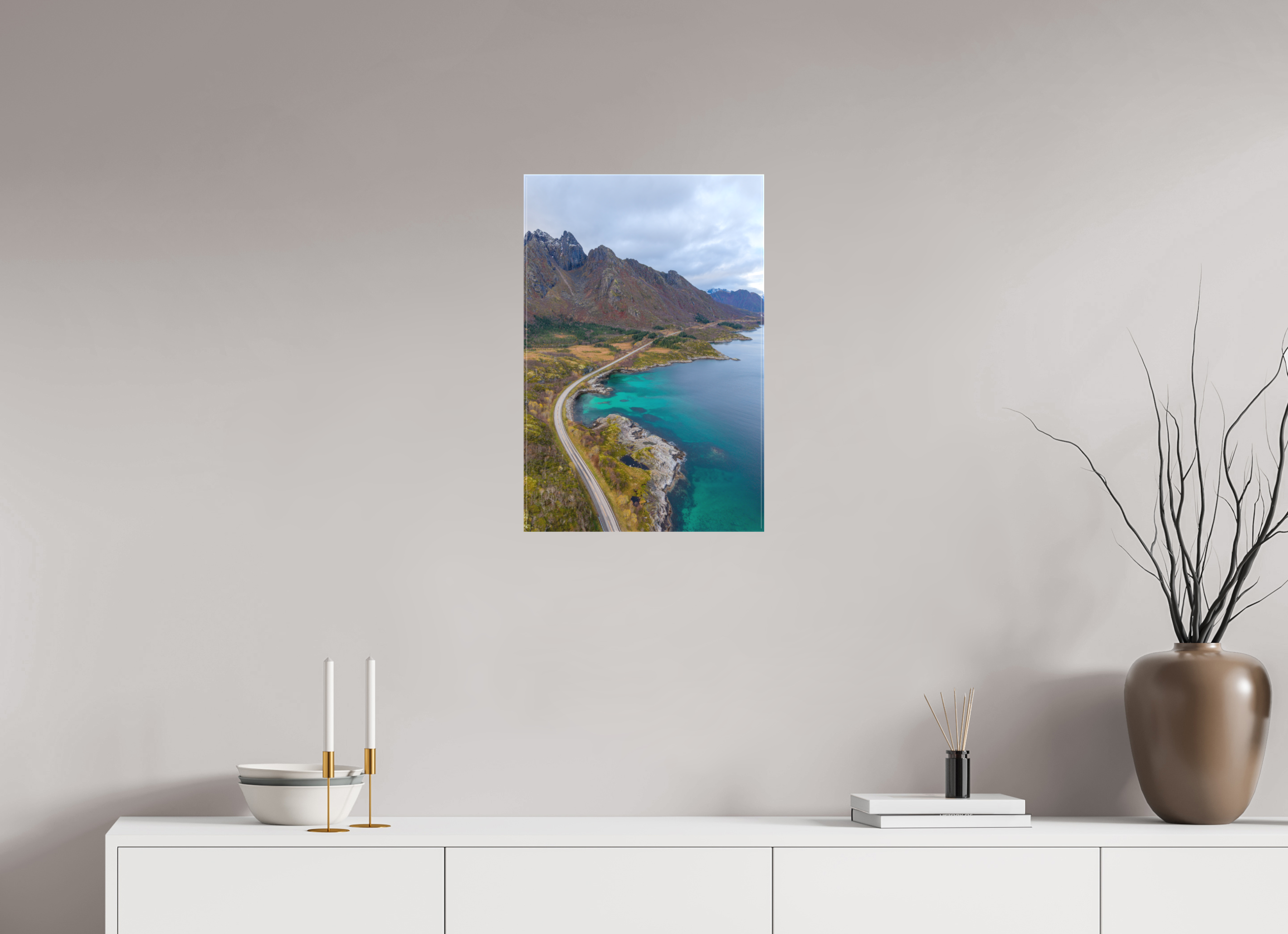 40 x 60 cm, Leinwand Cliffside Path