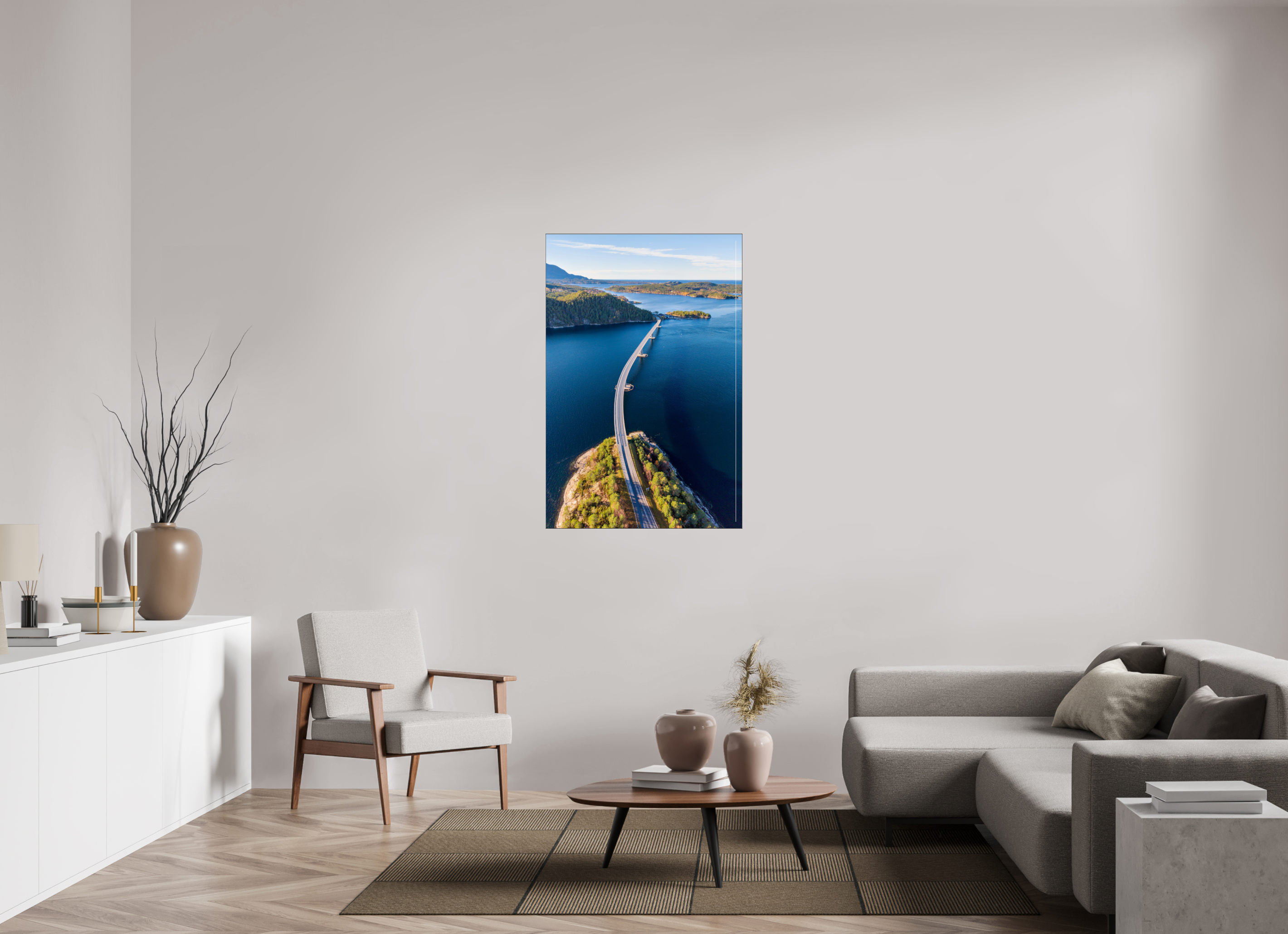 80 x 120 cm, Foto-Abzug hinter Acrylglas glänzend Ocean Gateway