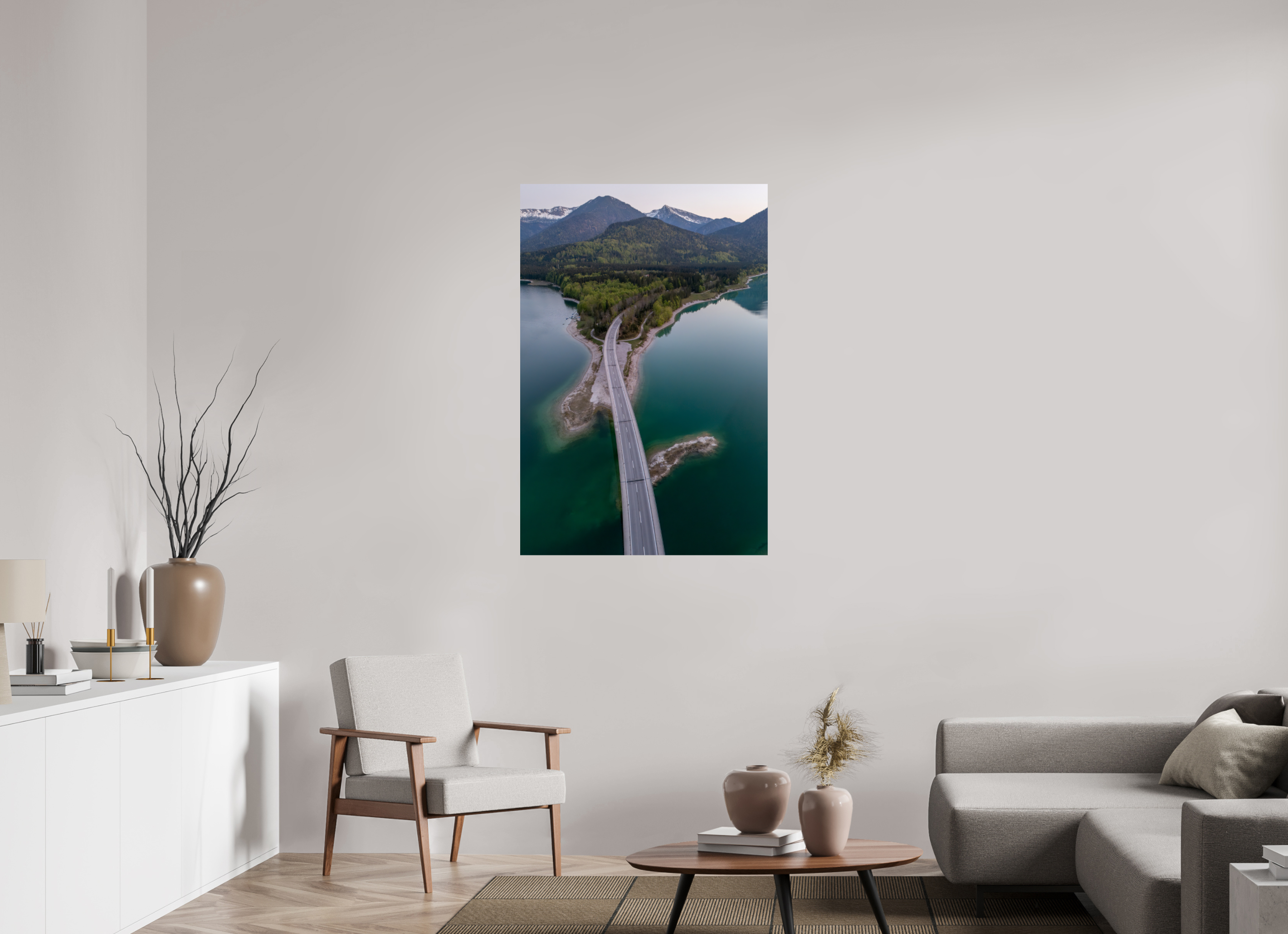 80 x 120 cm, Fine Art Print auf Alu-Dibond Bridge to Serenity