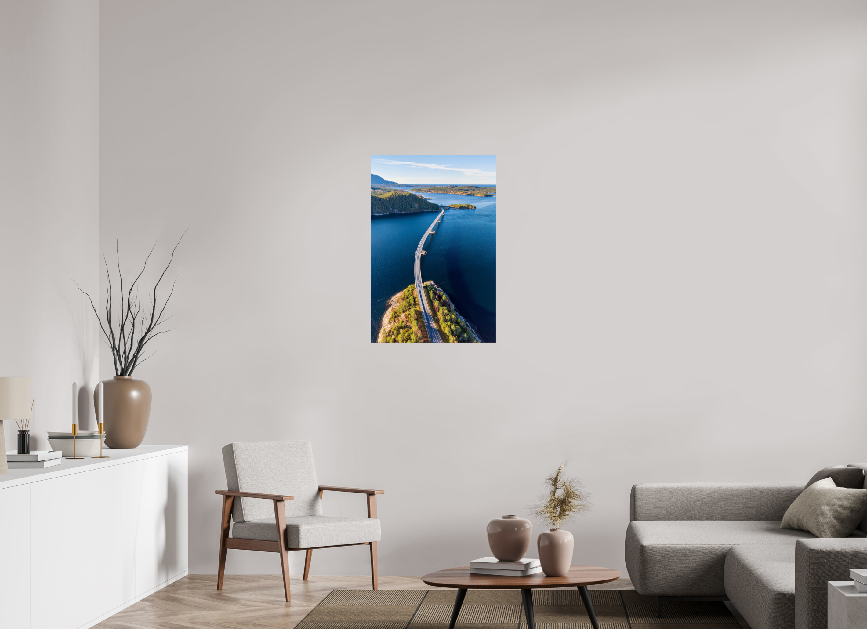 60 x 90 cm, Foto-Abzug hinter Acrylglas glänzend Ocean Gateway
