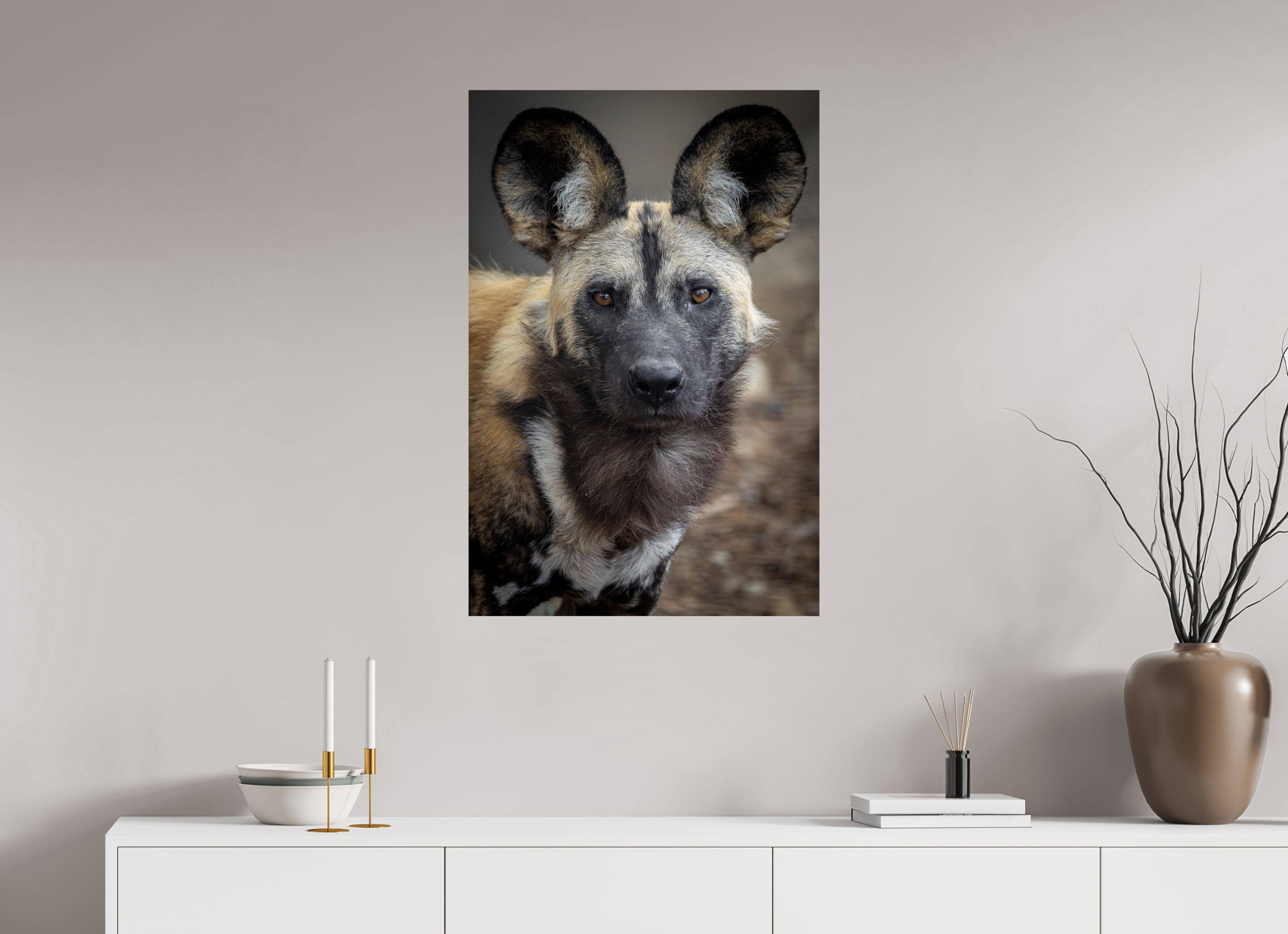 60 x 90 cm, Fine Art Print auf Alu-Dibond Savannah Spirit