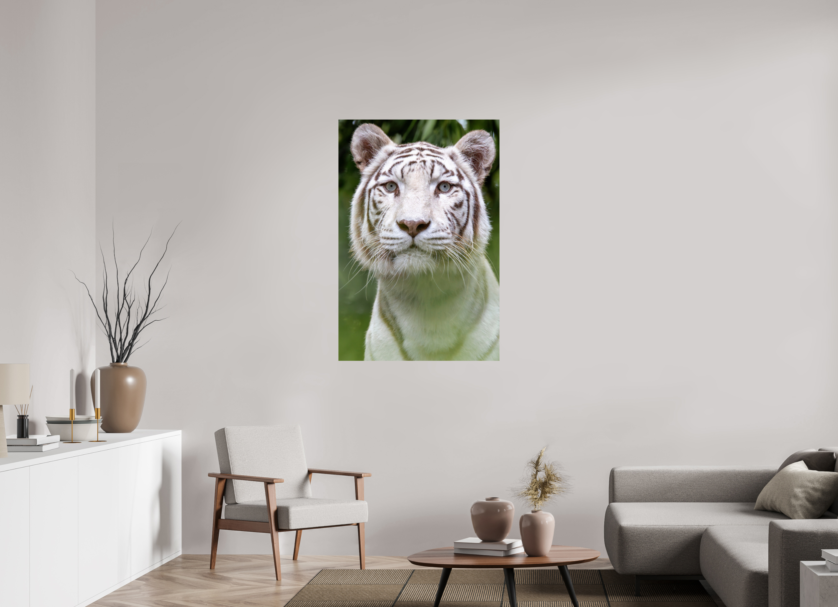 80 x 120 cm, Fine Art Print auf Alu-Dibond Jungle Phantom