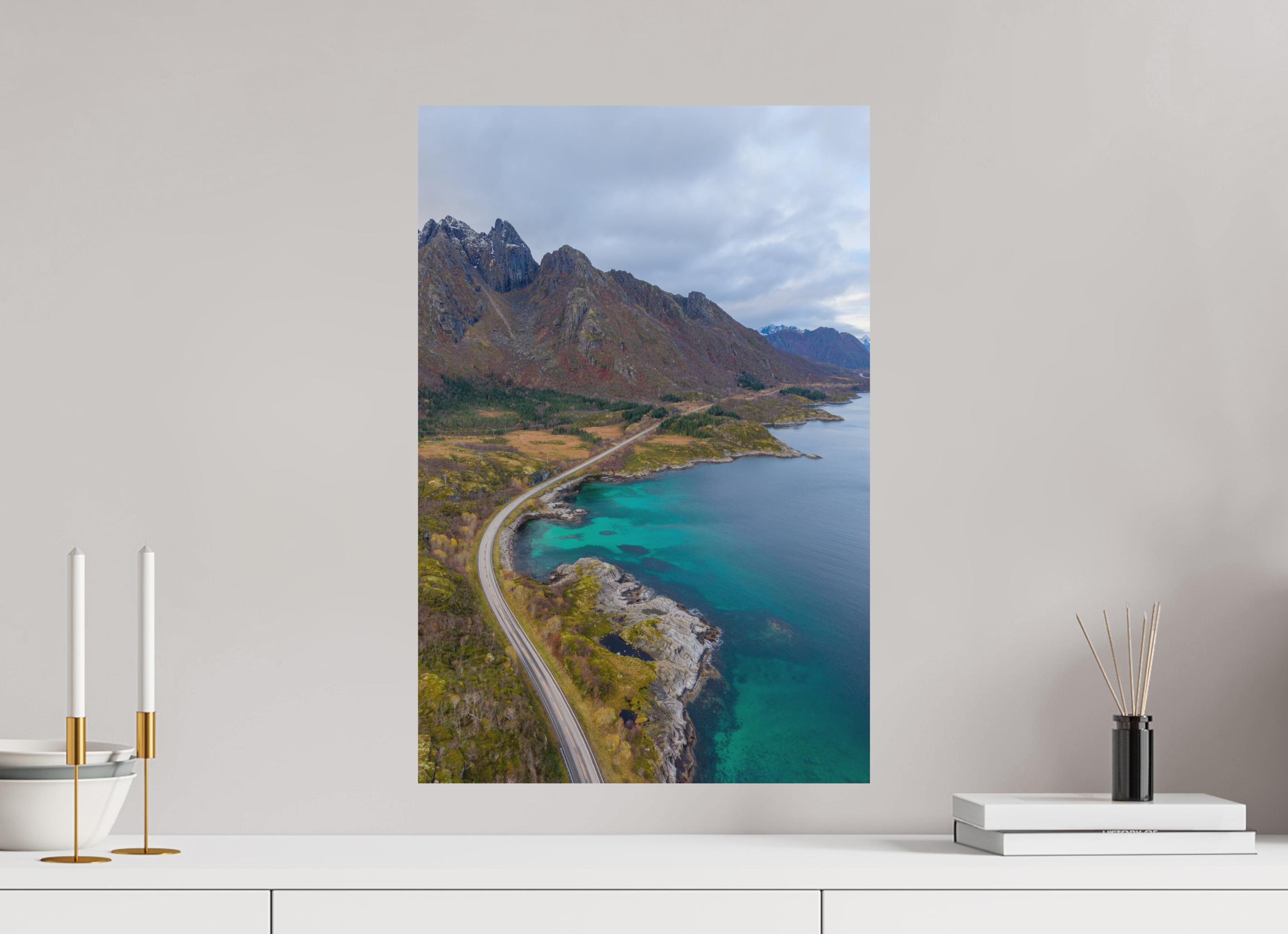 40 x 60 cm, Fine-Art Matt Cliffside Path