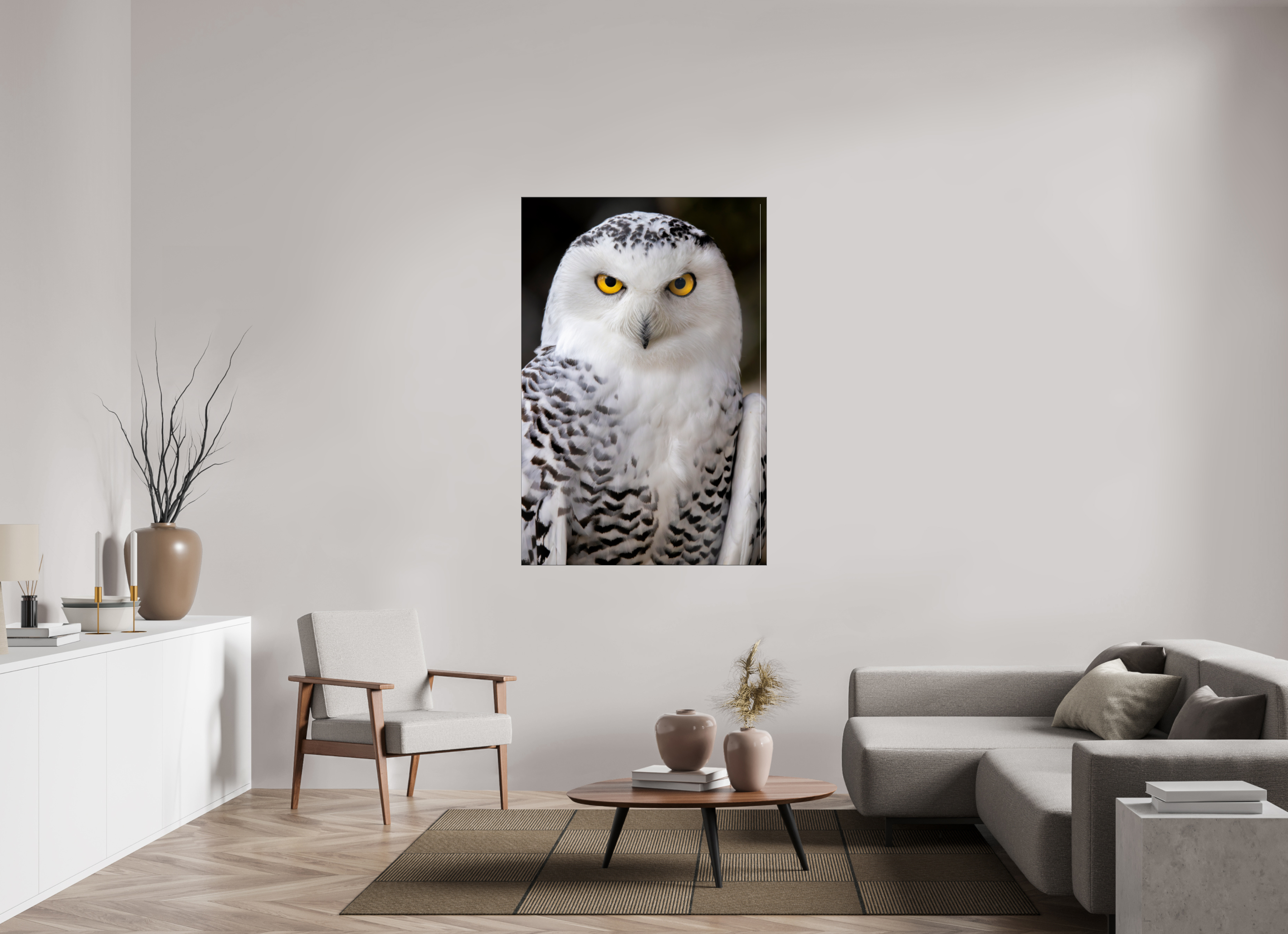 100 x 150 cm, Foto-Abzug hinter Acrylglas glänzend Arctic Stare