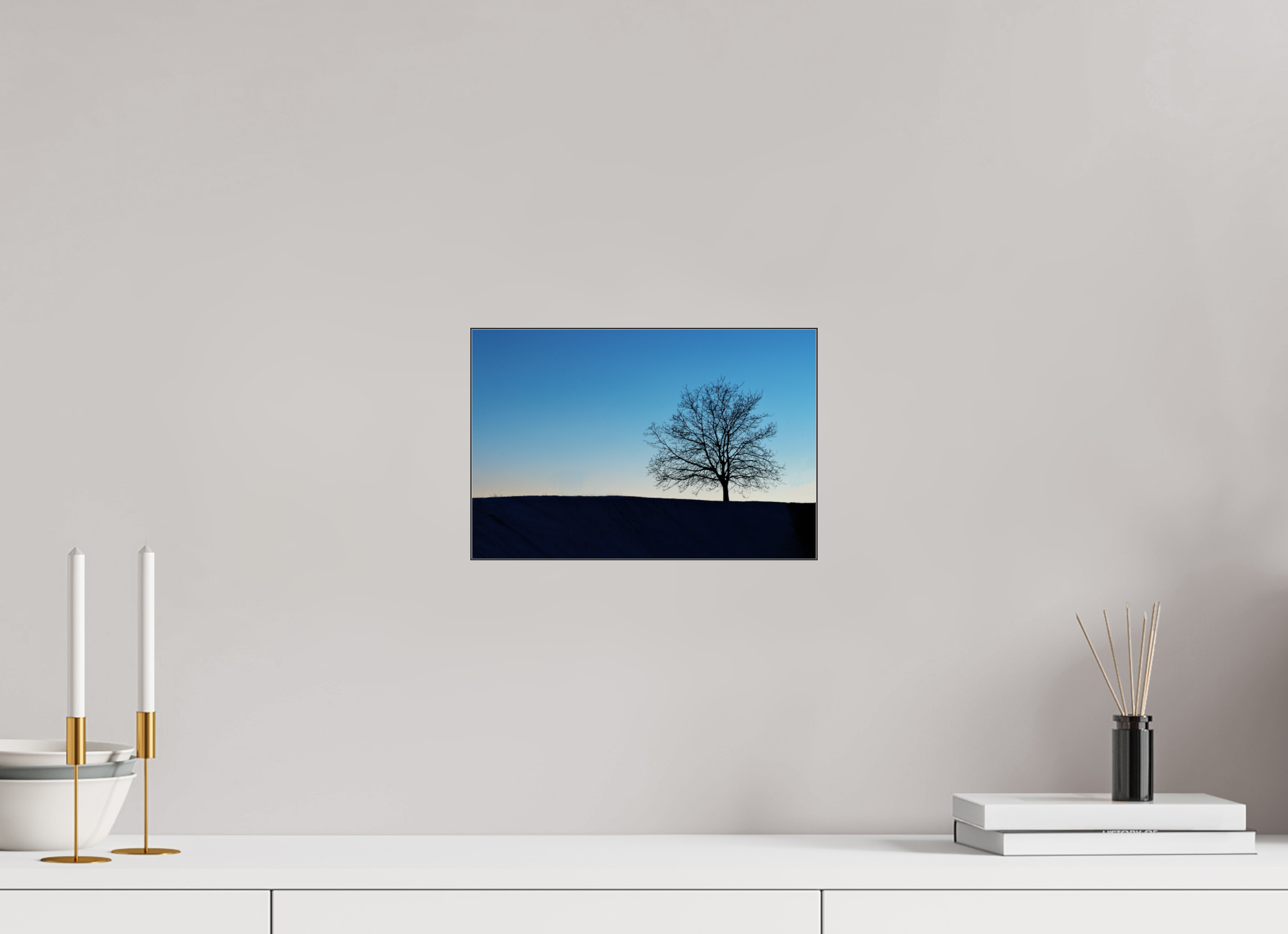 30 x 20 cm, Foto-Abzug hinter Acrylglas glänzend Lonely Tree