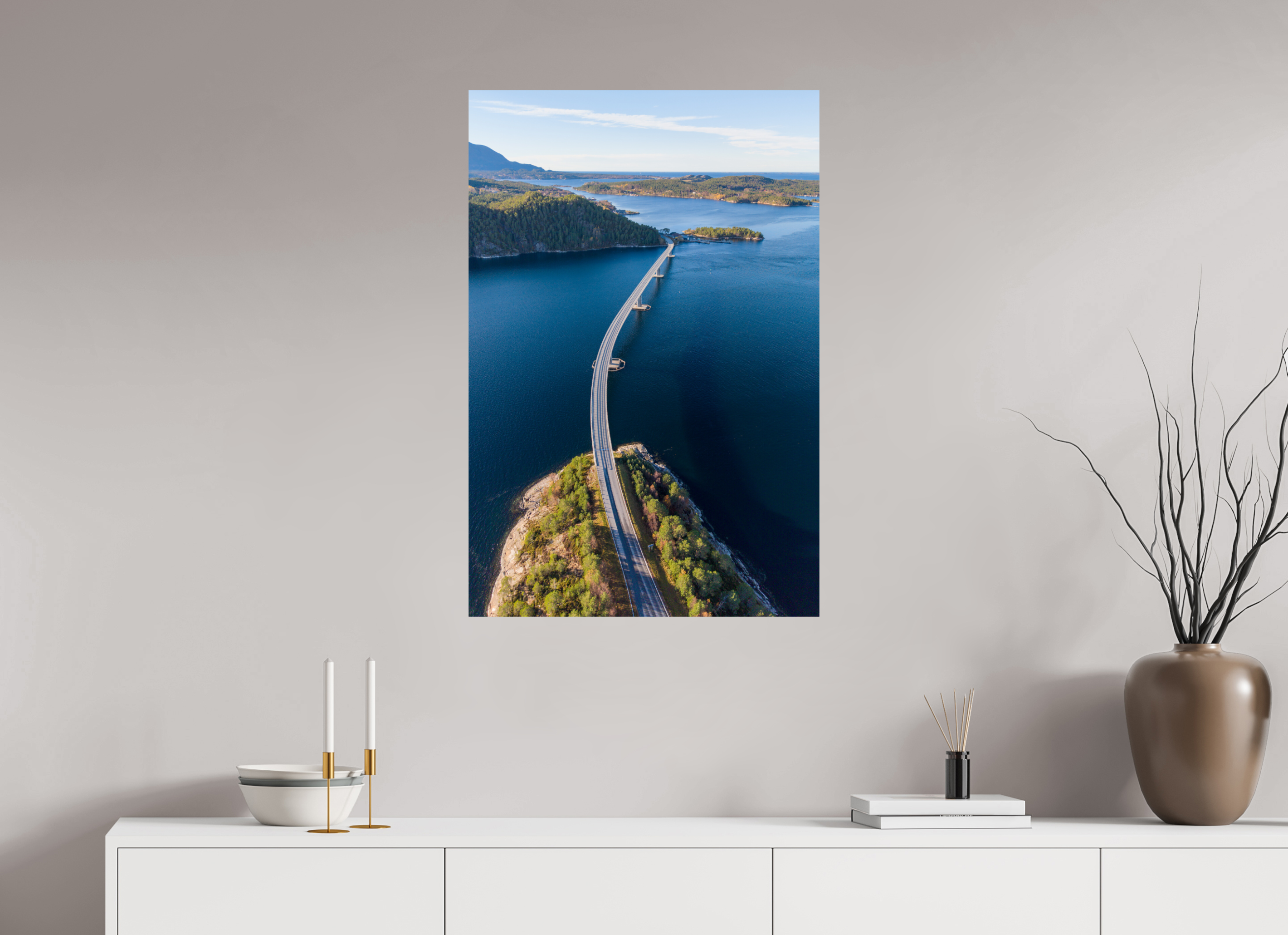 60 x 90 cm, Fine Art Print auf Alu-Dibond Ocean Gateway