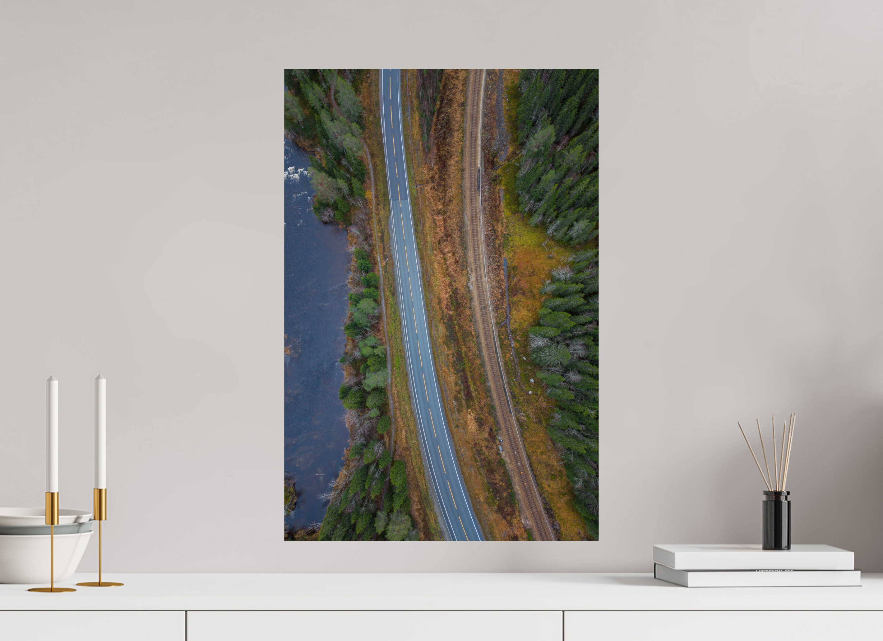 40 x 60 cm, Fine Art Print auf Alu-Dibond Leading Lines