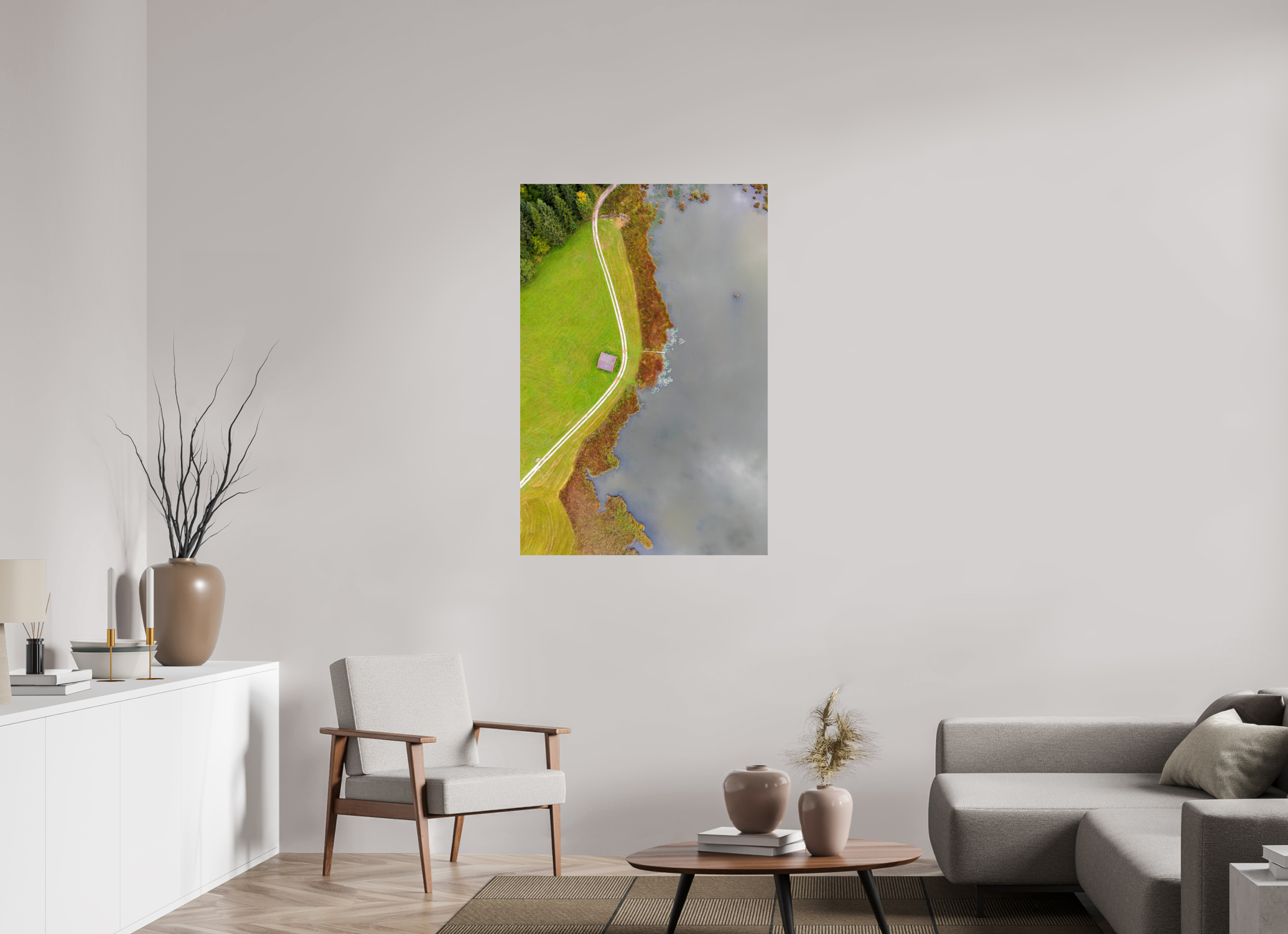 80 x 120 cm, Fine Art Print auf Alu-Dibond Lines of Tranquility