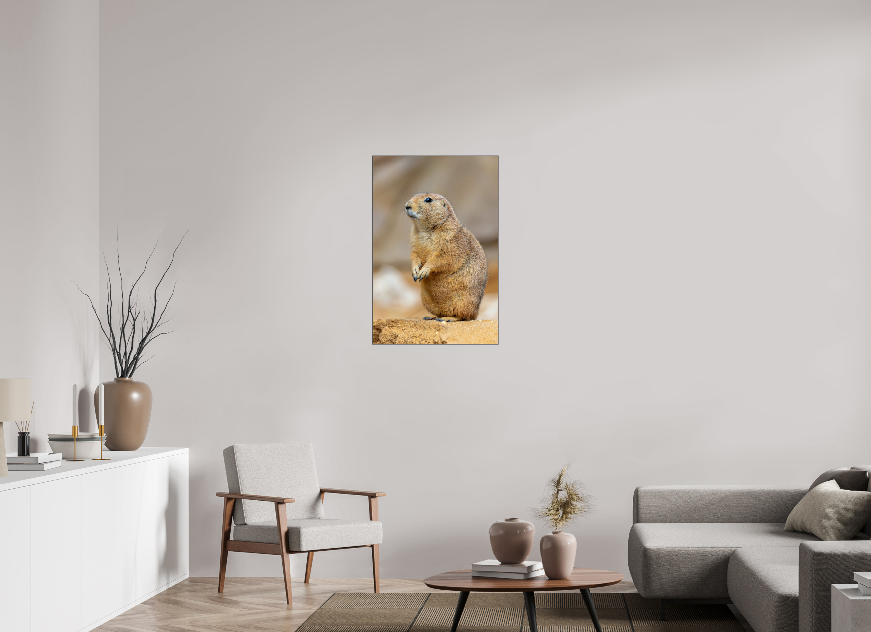 60 x 90 cm, Foto-Abzug hinter Acrylglas glänzend Standing Watch