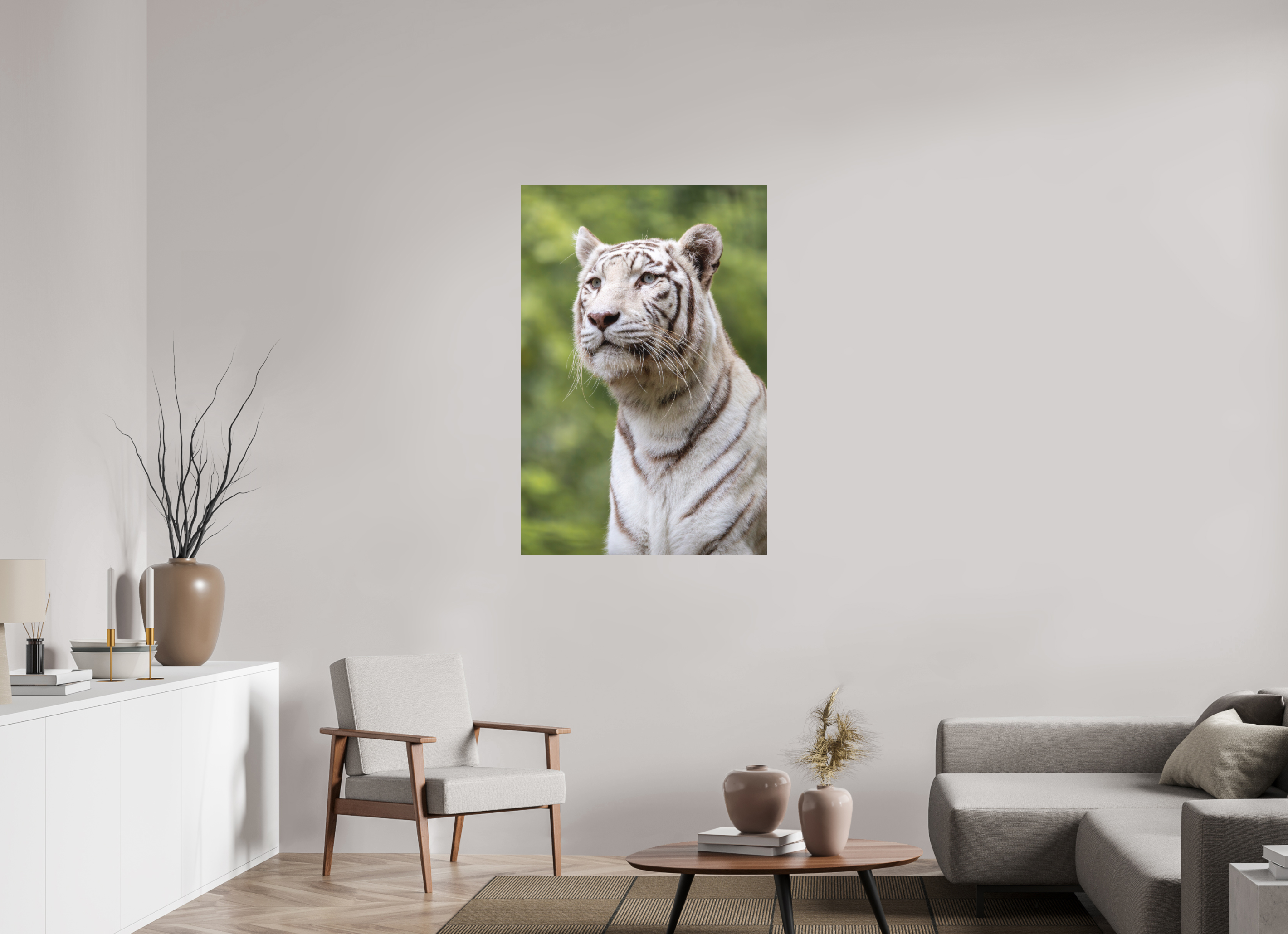 80 x 120 cm, Fine-Art Print Matt Gaze of the White King