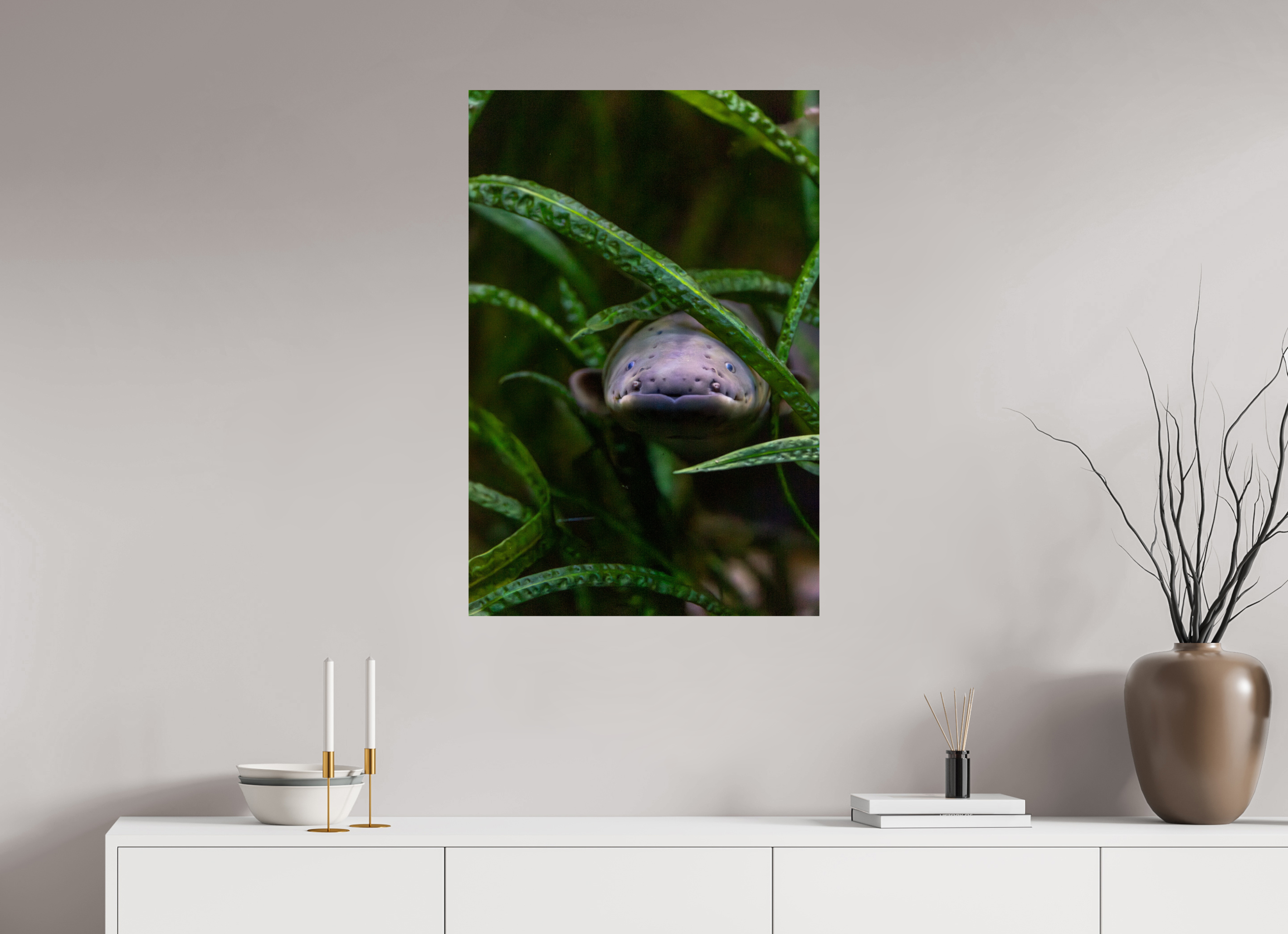 60 x 90 cm, Fine Art Print auf Alu-Dibond Electric Peek