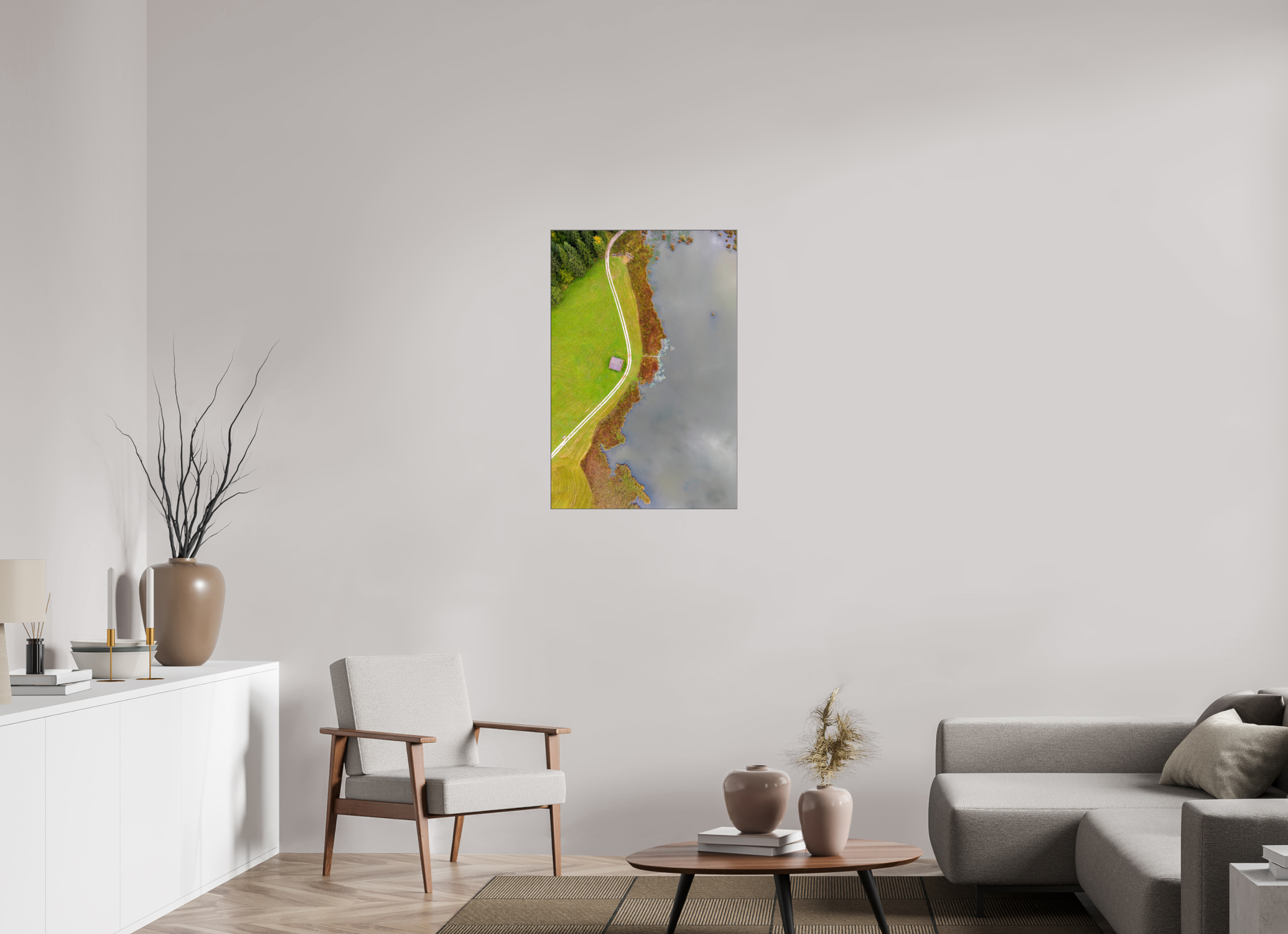 60 x 90 cm, Foto-Abzug hinter Acrylglas glänzend Lines of Tranquility