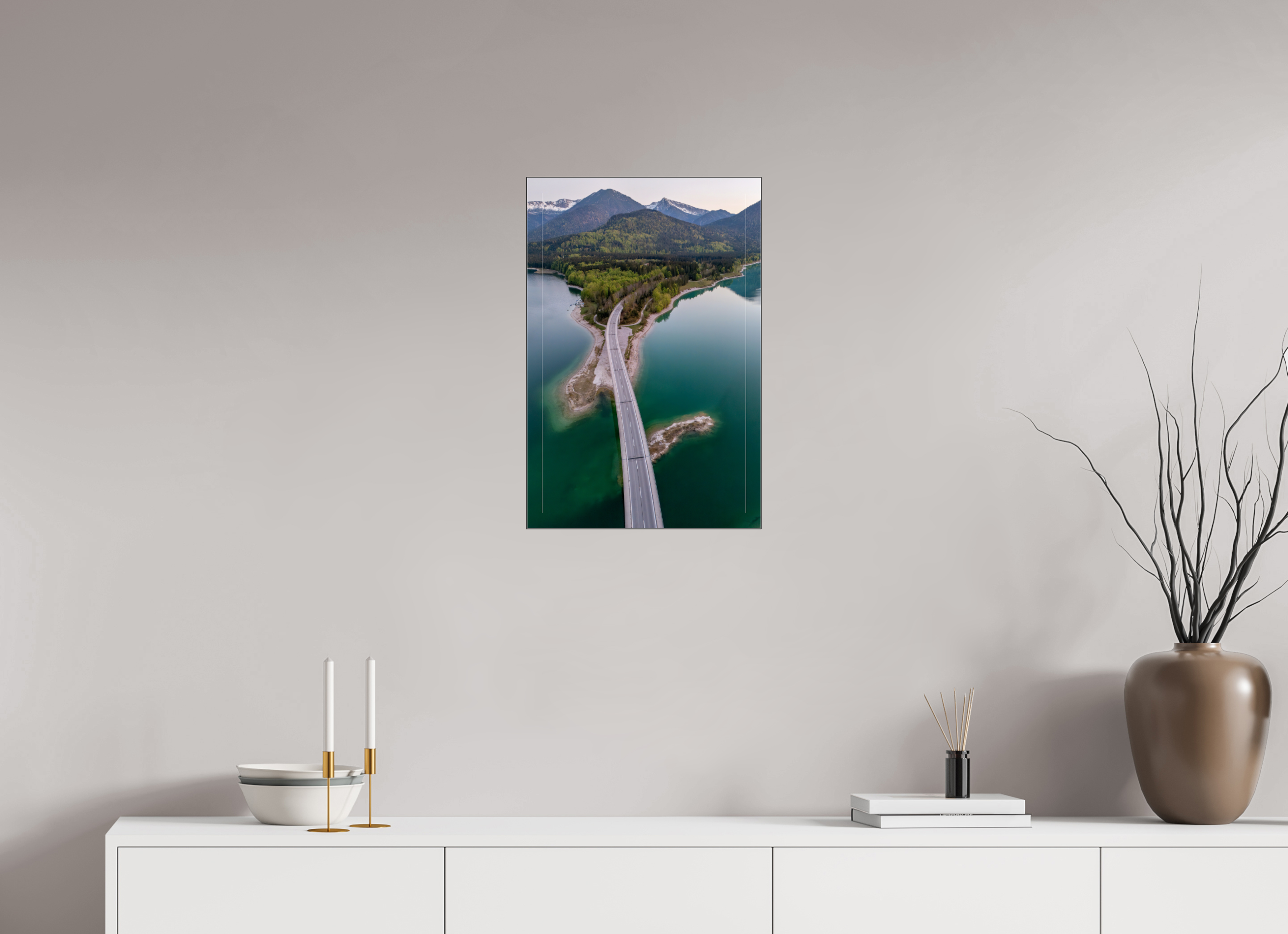 40 x 60 cm, Foto-Abzug hinter Acrylglas glänzend Bridge to Serenity