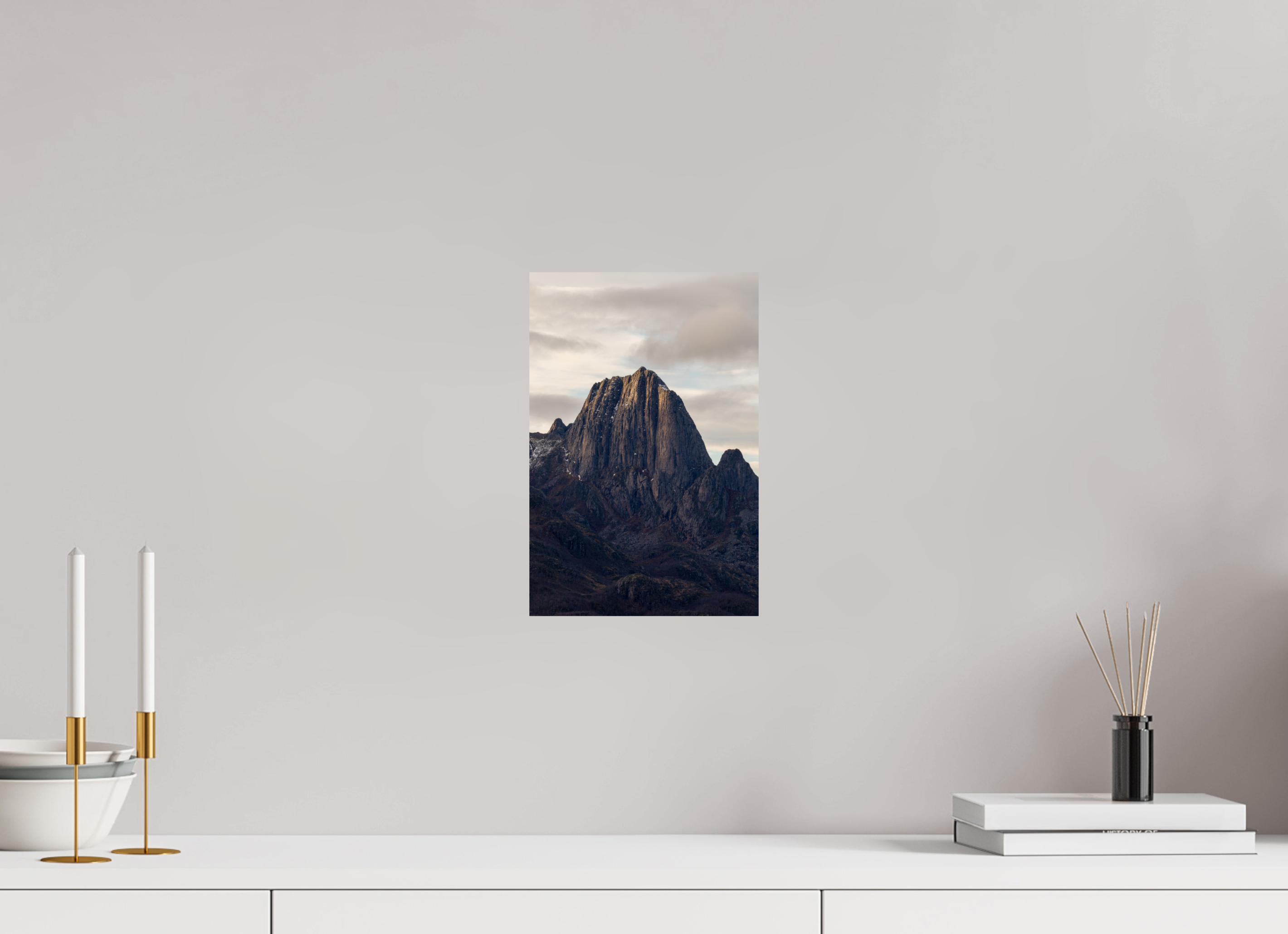 20 x 30 cm, Fine Art Print auf Alu-Dibond Summit Glow