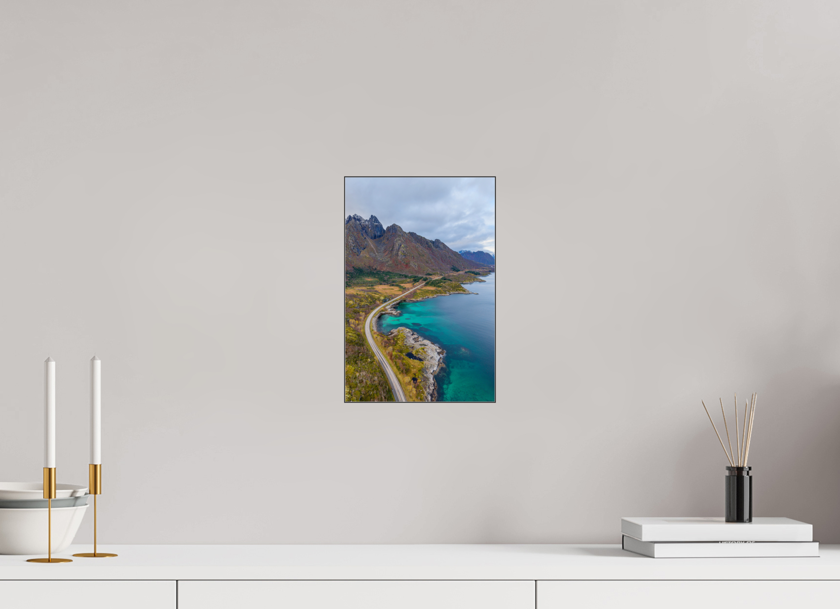 20 x 30 cm, Foto-Abzug hinter Acrylglas glänzend Cliffside Path