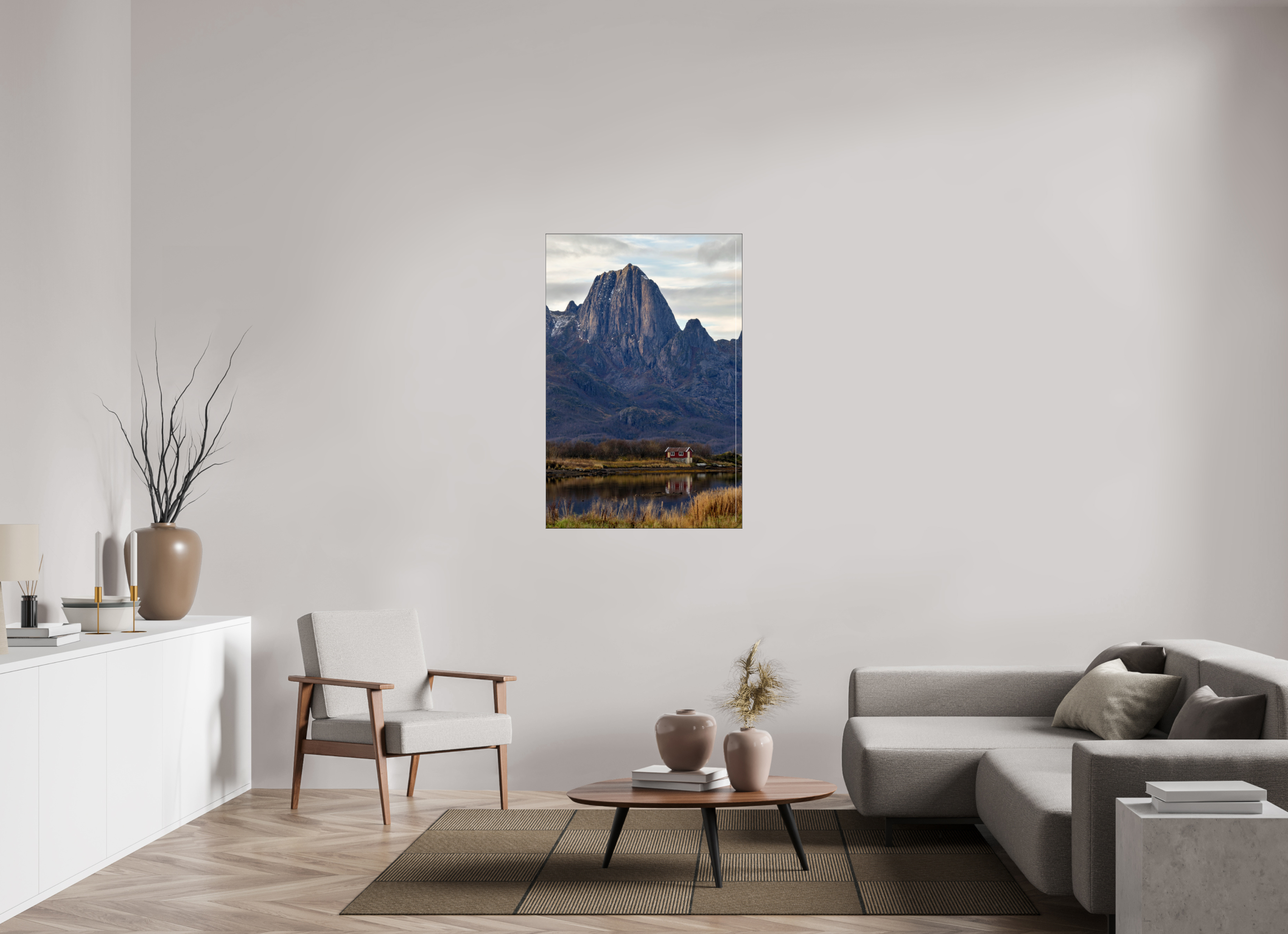 80 x 120 cm, Foto-Abzug hinter Acrylglas glänzend Mountain Refuge