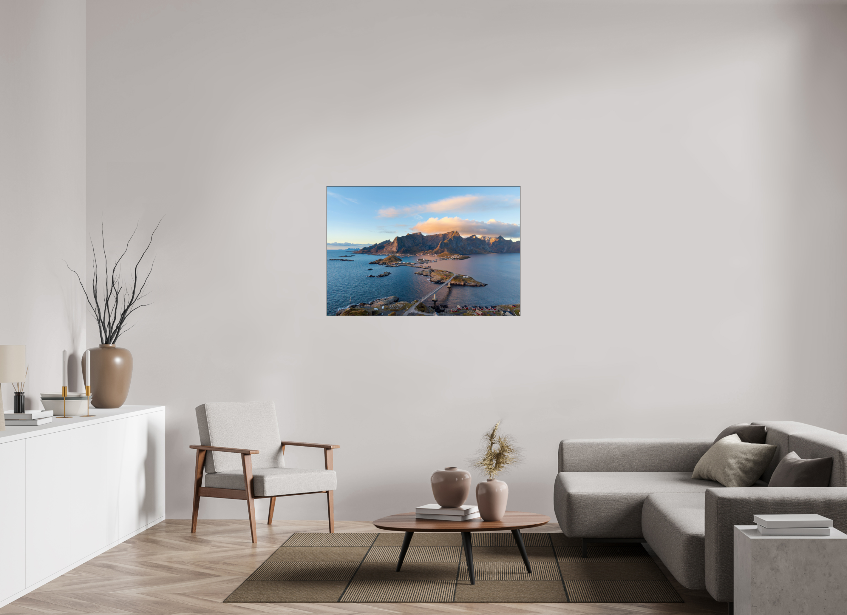 120 x 80 cm, Foto-Abzug hinter Acrylglas glänzend Coastal Link