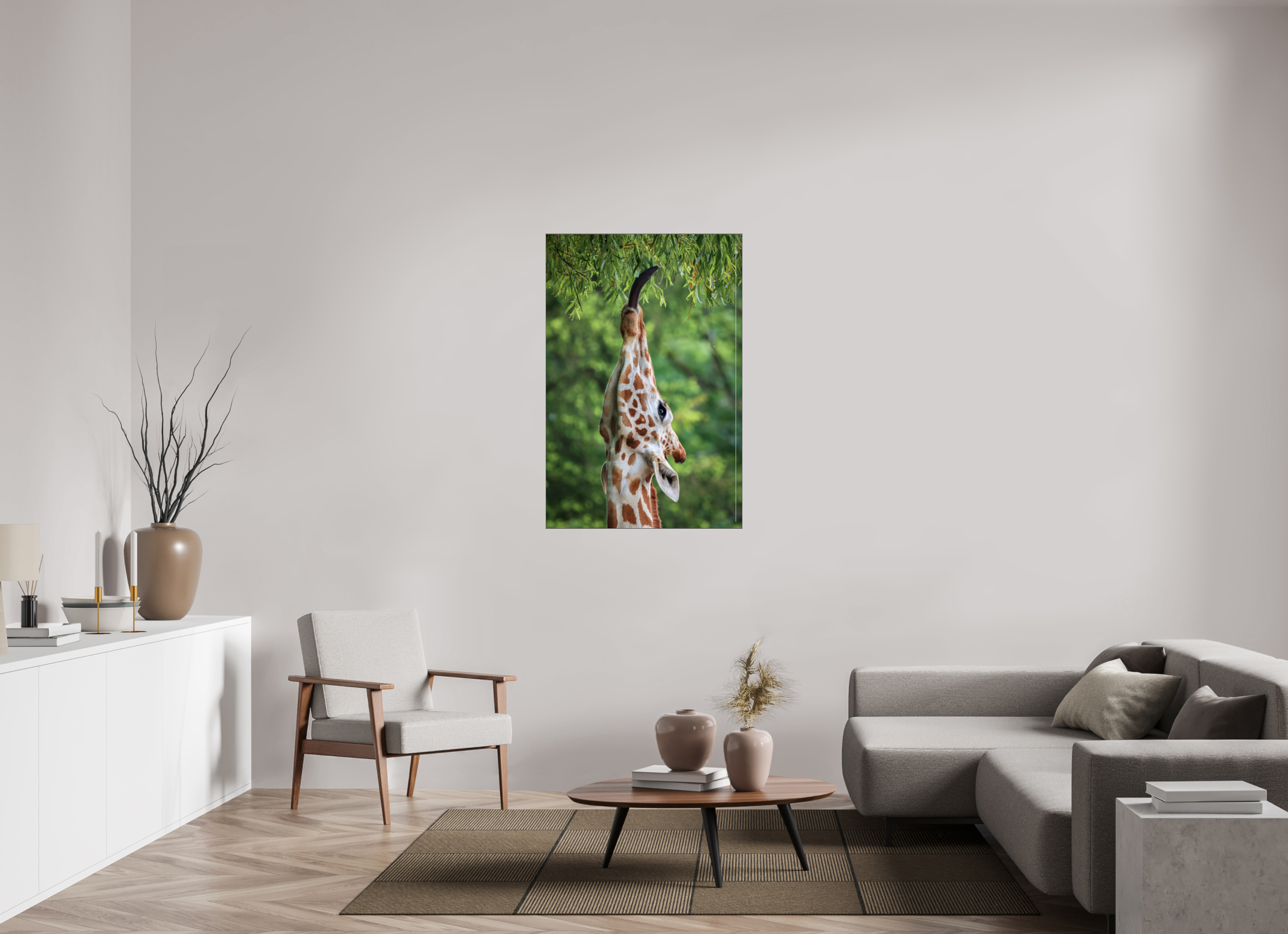 80 x 120 cm, Foto-Abzug hinter Acrylglas glänzend Tree Top Snack