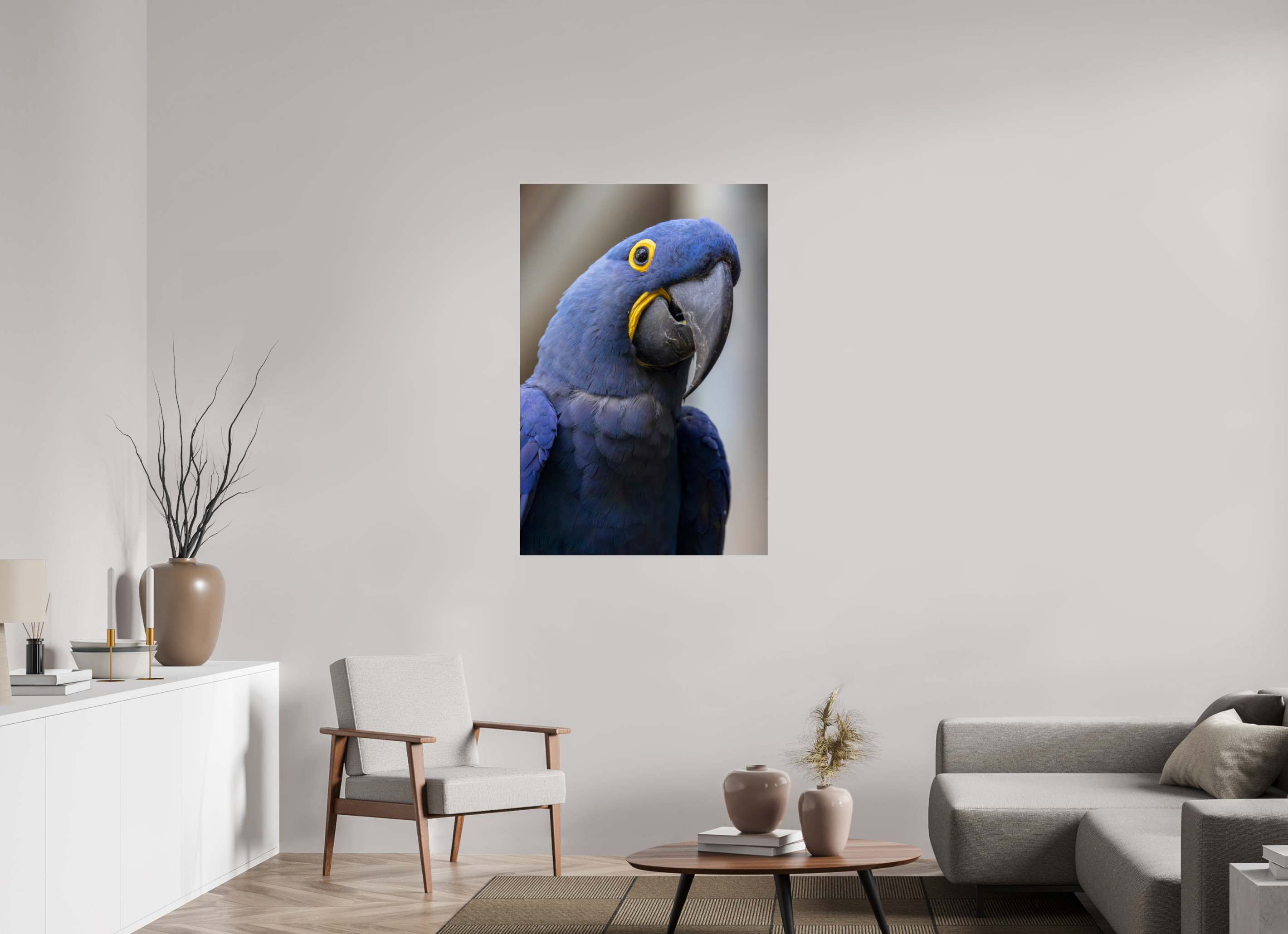 80 x 120 cm, Fine Art Print auf Alu-Dibond Blue Glory