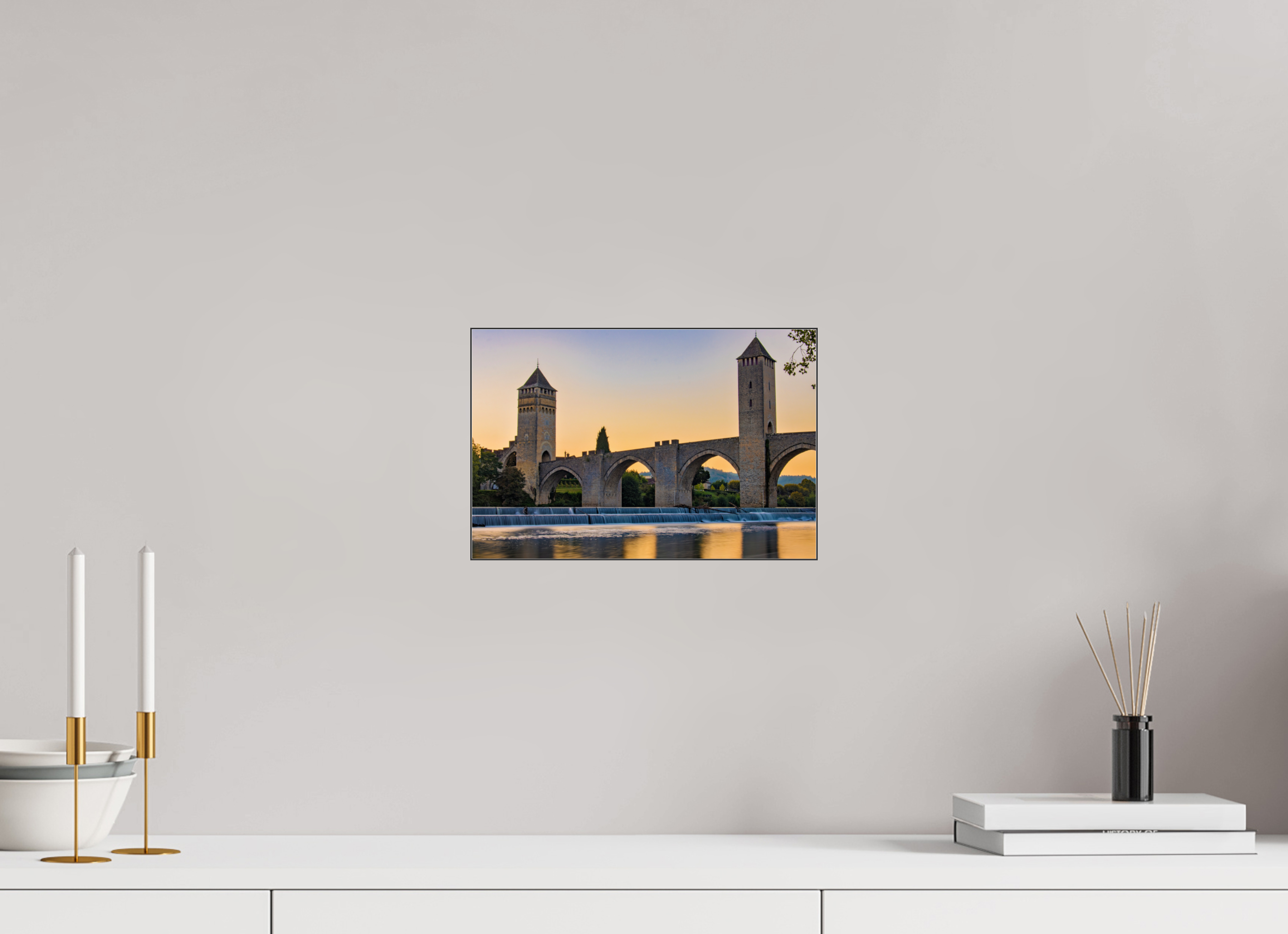 30 x 20 cm, Foto-Abzug hinter Acrylglas glänzend Golden Arch